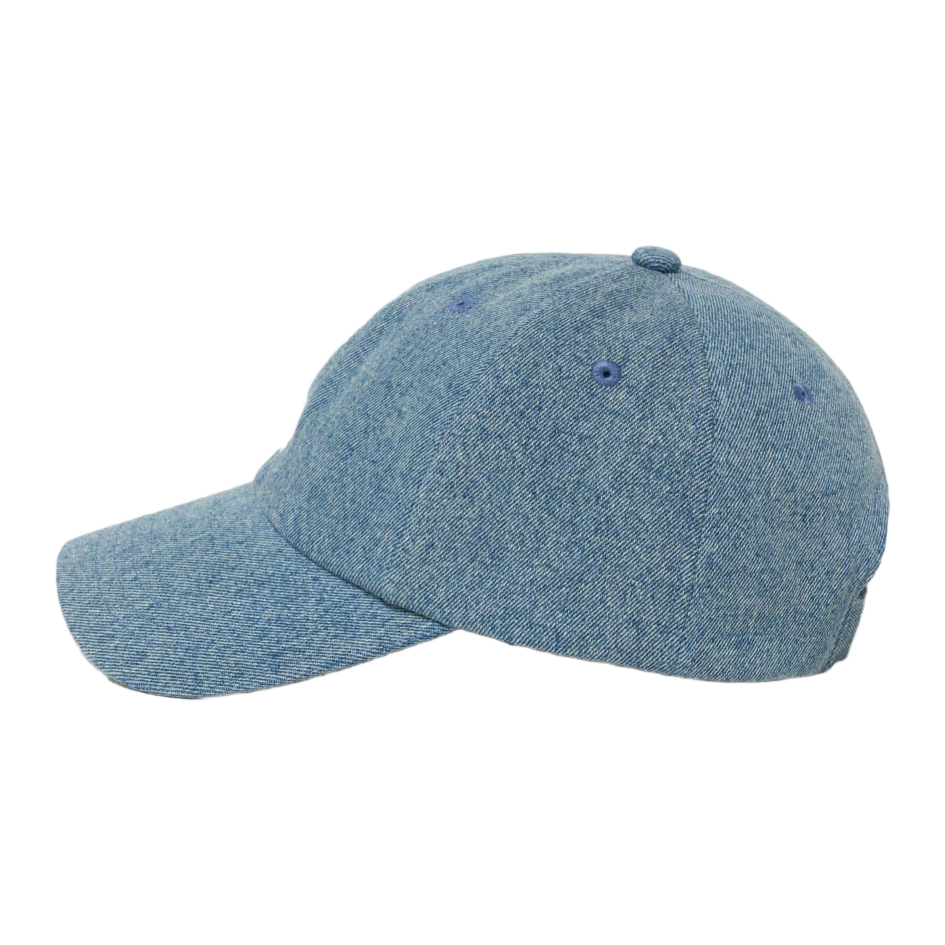 Casquette en denim brodée MAJE Bleu
