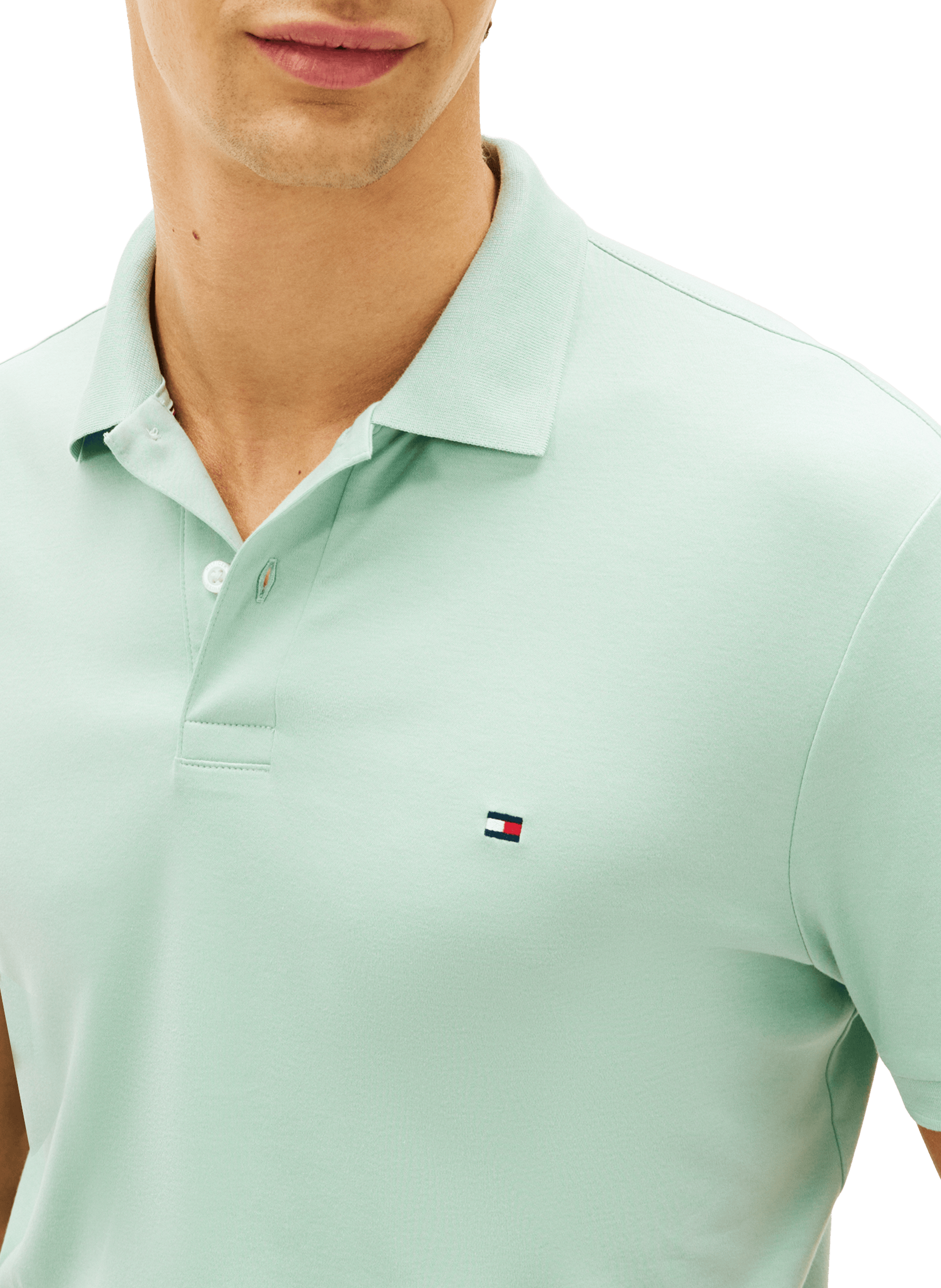 Polo en coton TOMMY HILFIGER Vert