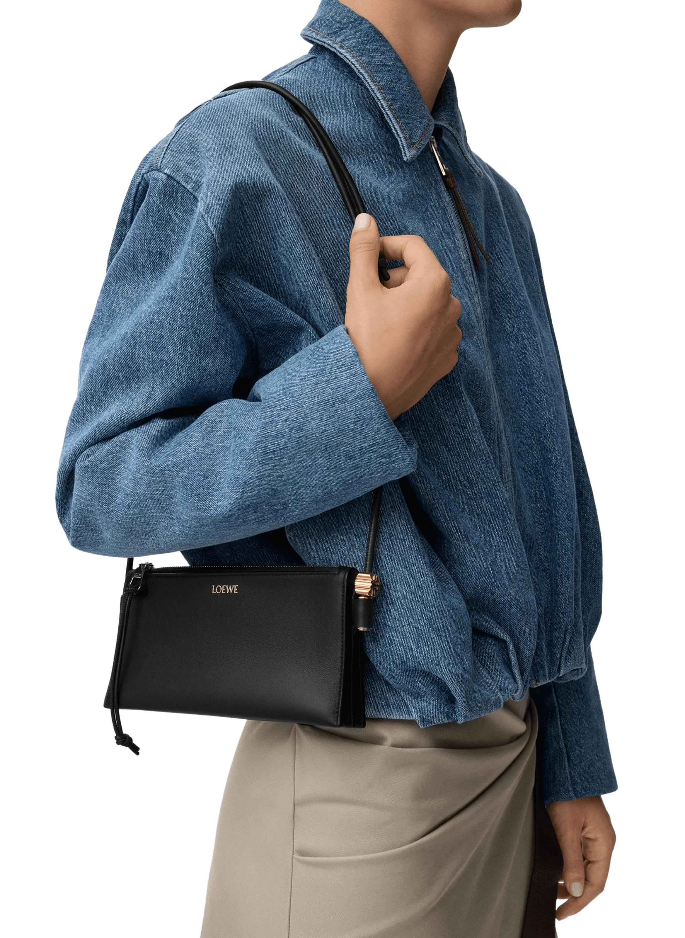 Joya clutch in nappa calf leather LOEWE Black