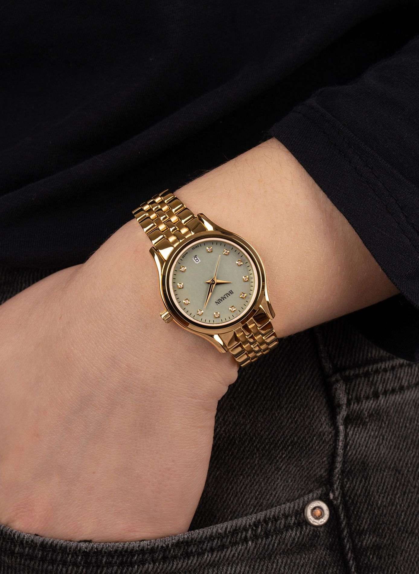 Montre quartz Beleganza en acier inoxydable BALMAIN WATCHES Doré