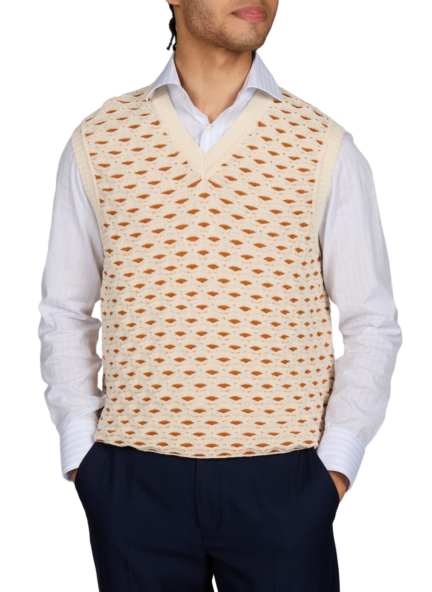 Esmay Sleeveless Blended Cotton Vest LES DEUX Beige