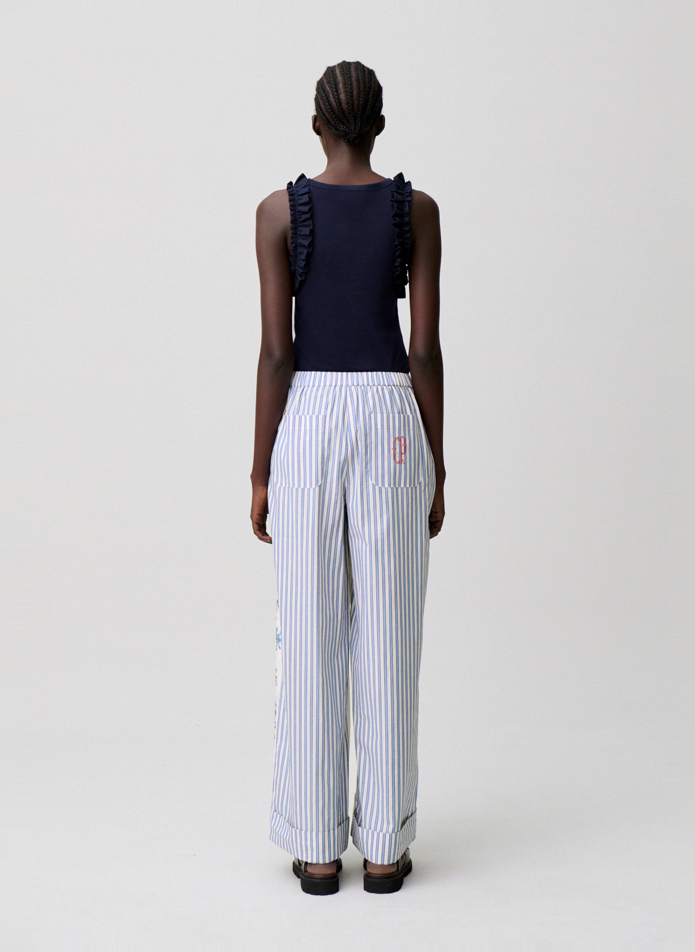 Pantalon large imprimé CLAUDIE PIERLOT Multicolore