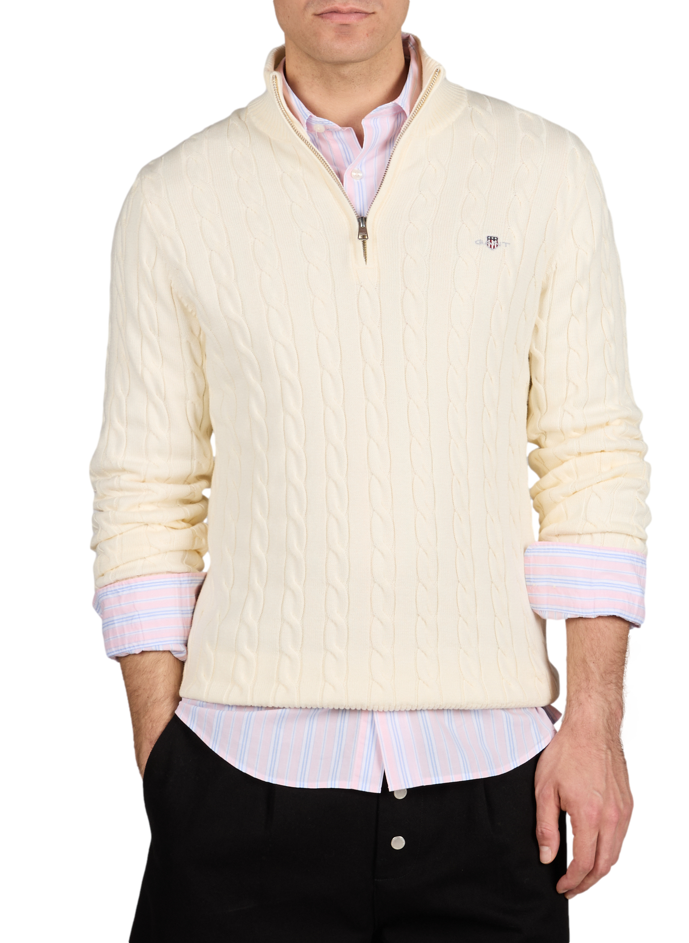 Pull en coton GANT Beige
