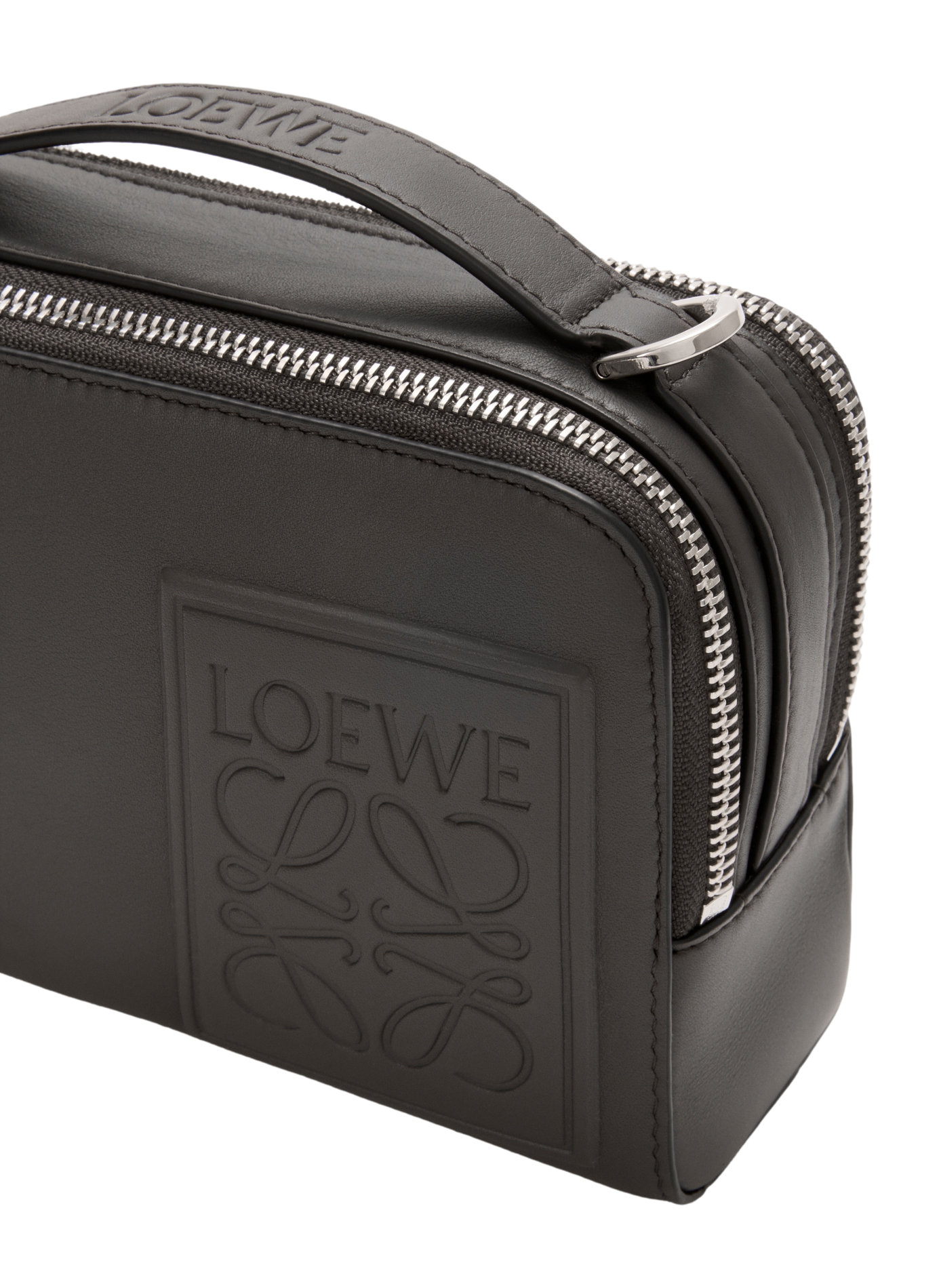 Mini Camera Crossbody en cuir de veau satiné LOEWE Gris