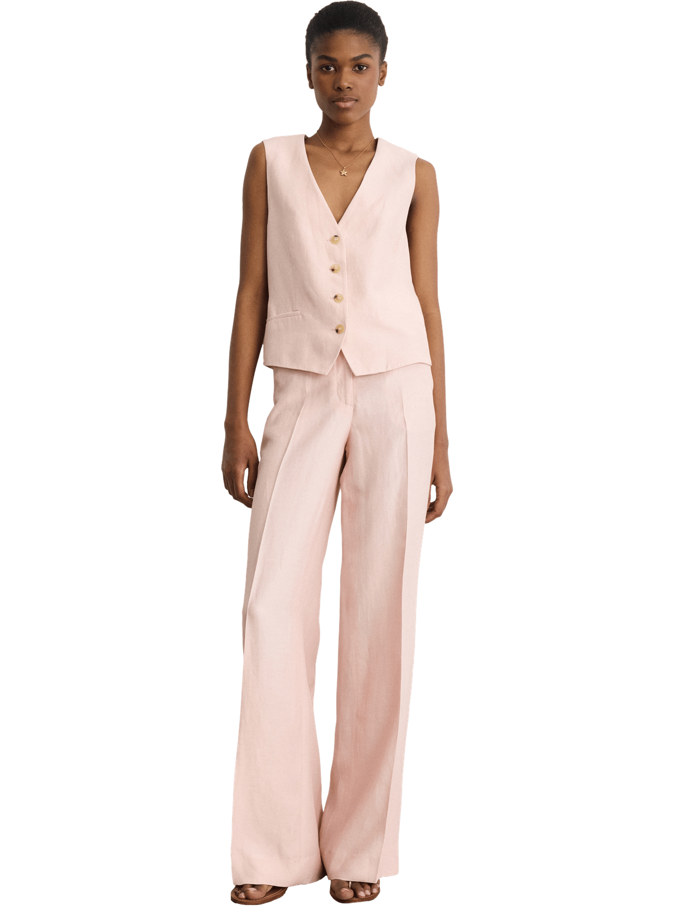 Gilet de tailleur sans manche - marina PABLO Rose