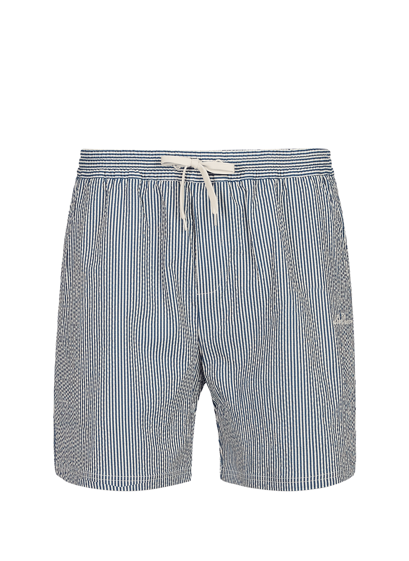 Striped swim shorts LES DEUX Blue