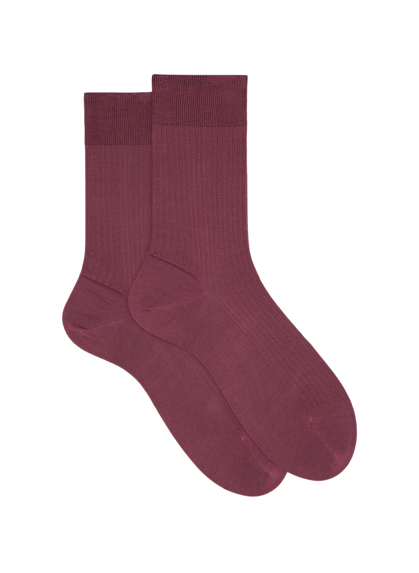 Chaussettes mi-hautes côtelées en coton DORÉ DORÉ Violet