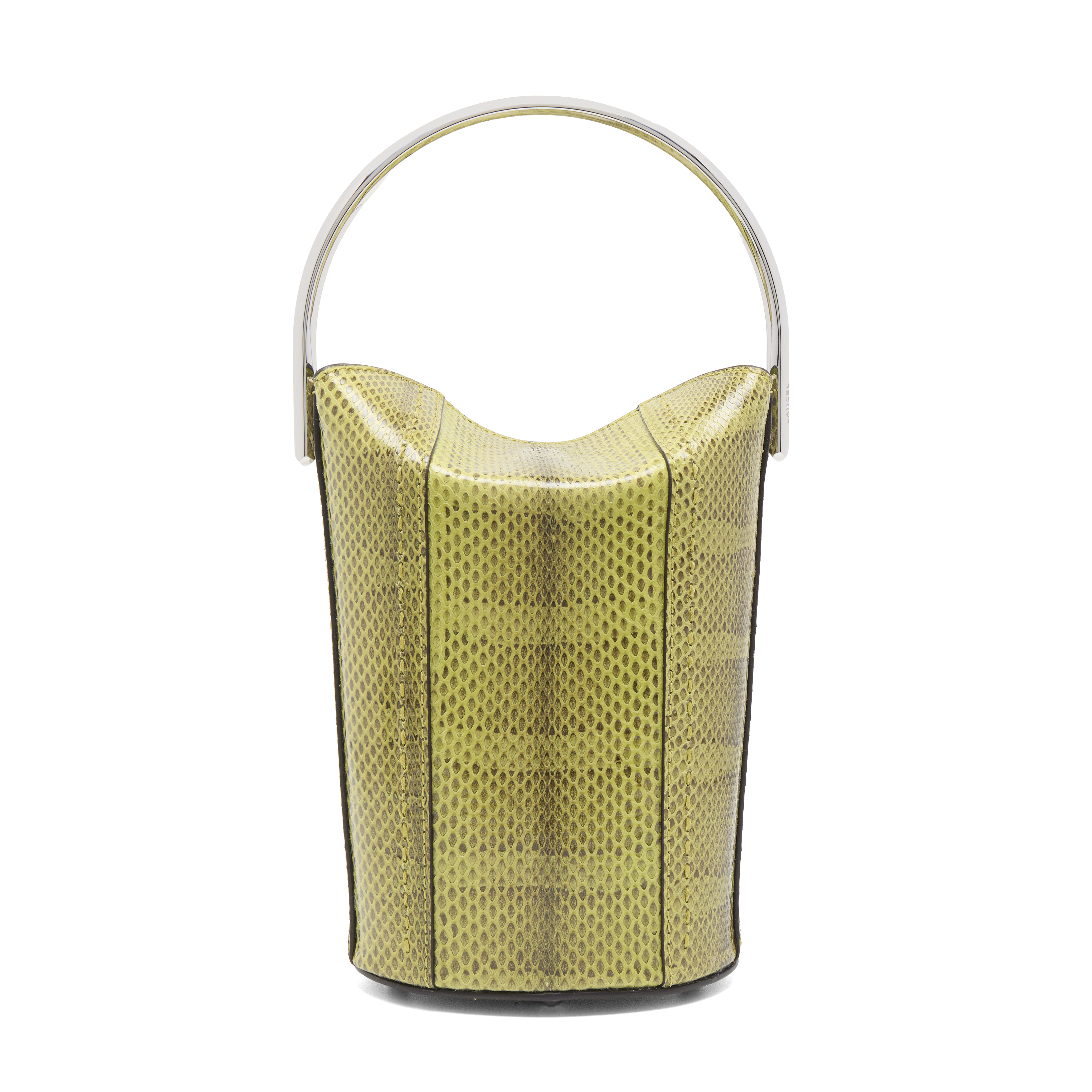 Sac seau premier flirt de lancel en ayers & cuir de vachette lisse LANCEL Vert