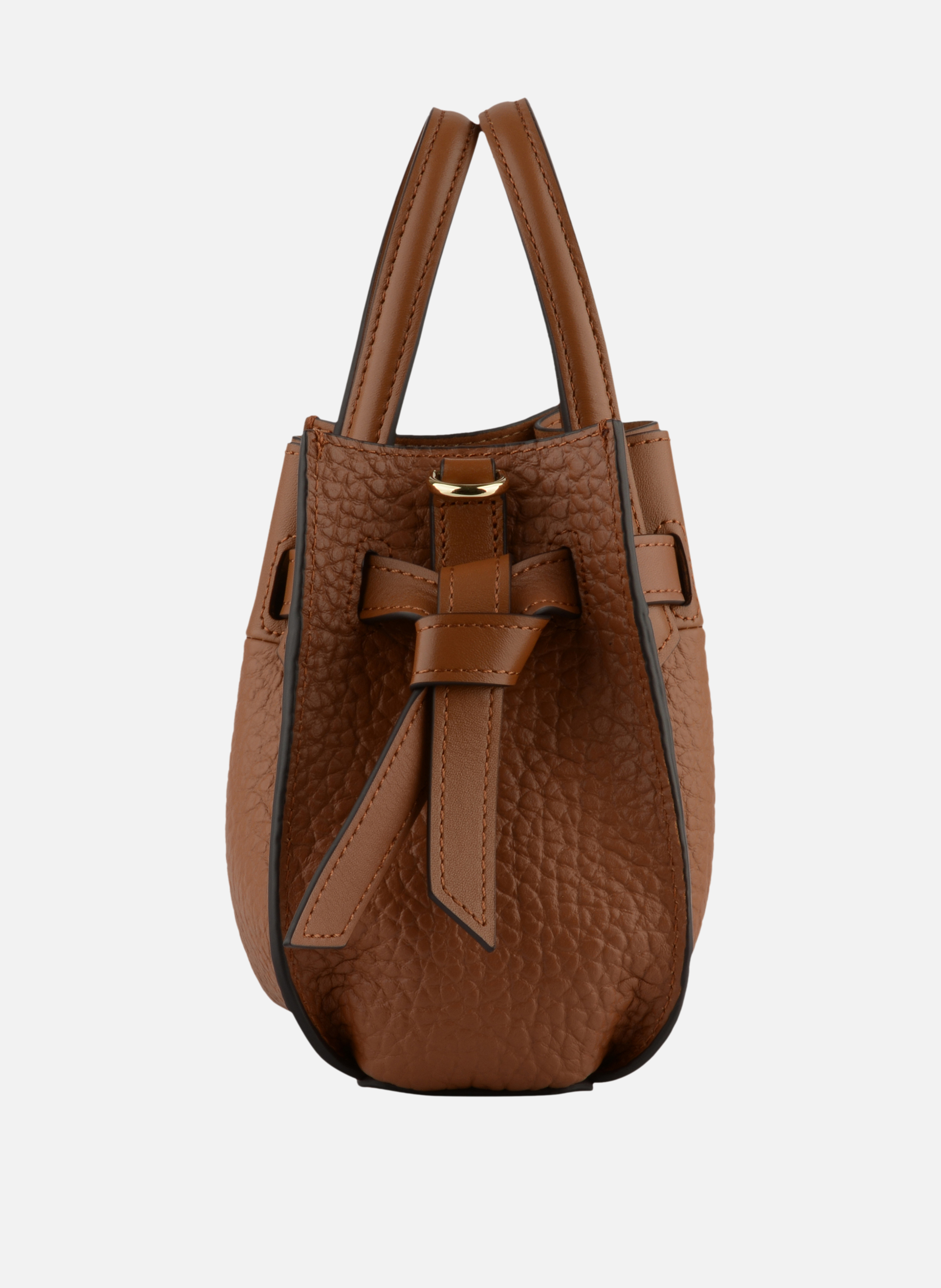 Blossom | sac à main nano en cuir de vachette | Marron POURCHET Femme
