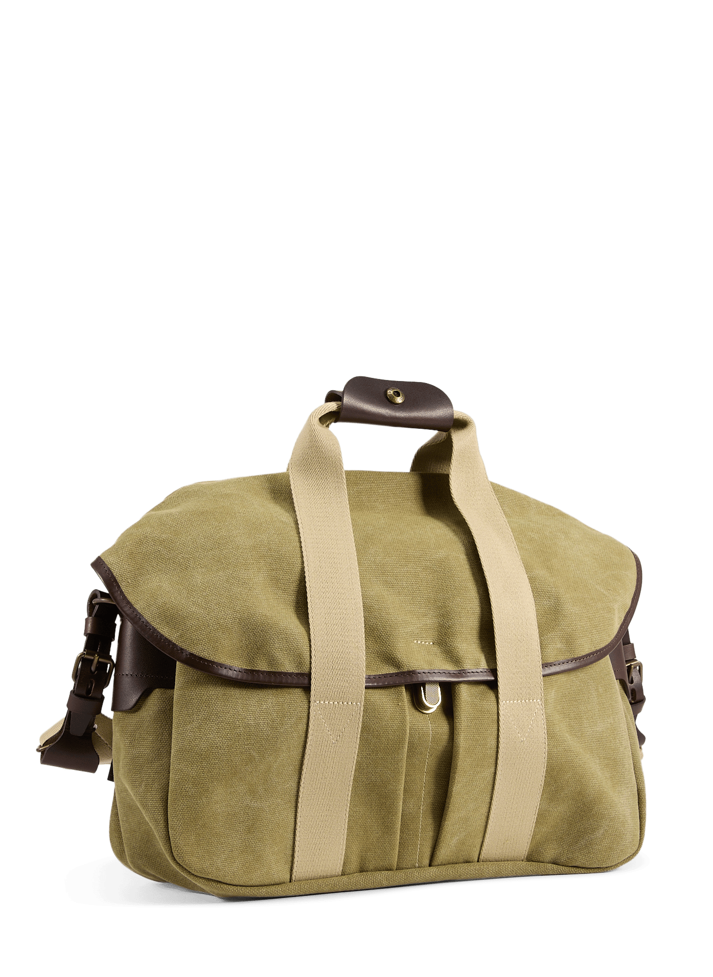 Sac business Musette en coton et cuir BLEU DE CHAUFFE Kaki