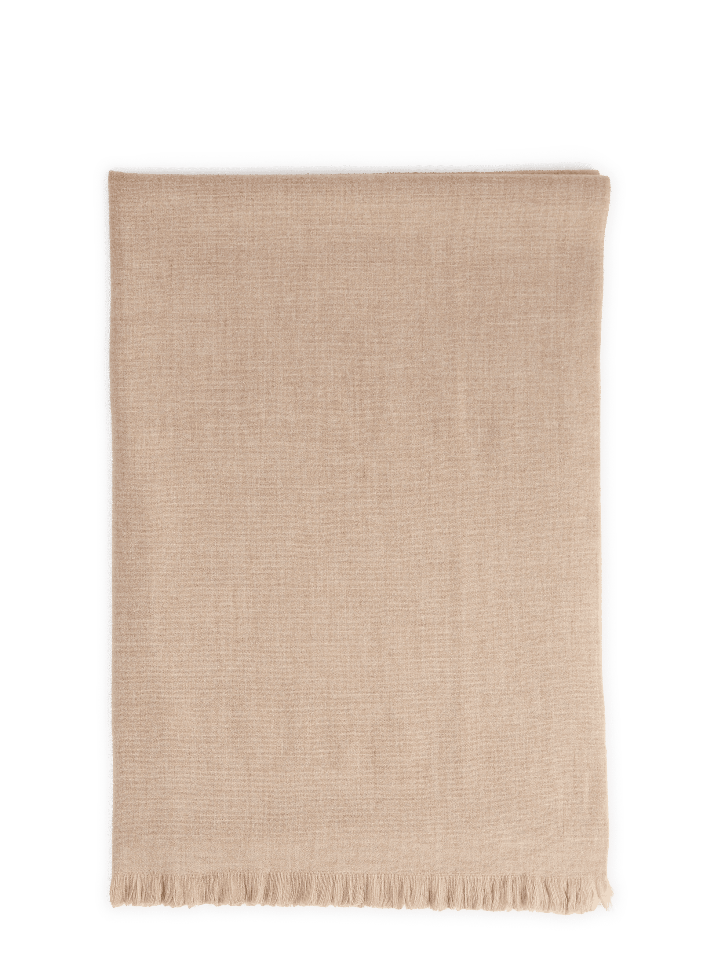 Sciarpa unita con frange AU PRINTEMPS PARIS Beige