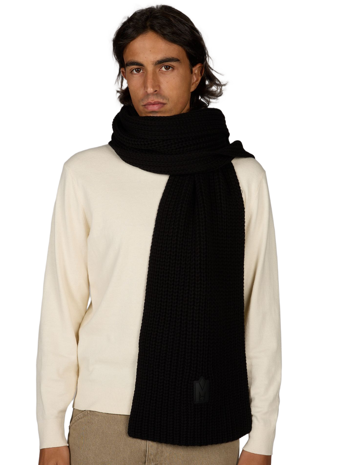 Wool-blend scarf MACKAGE Black