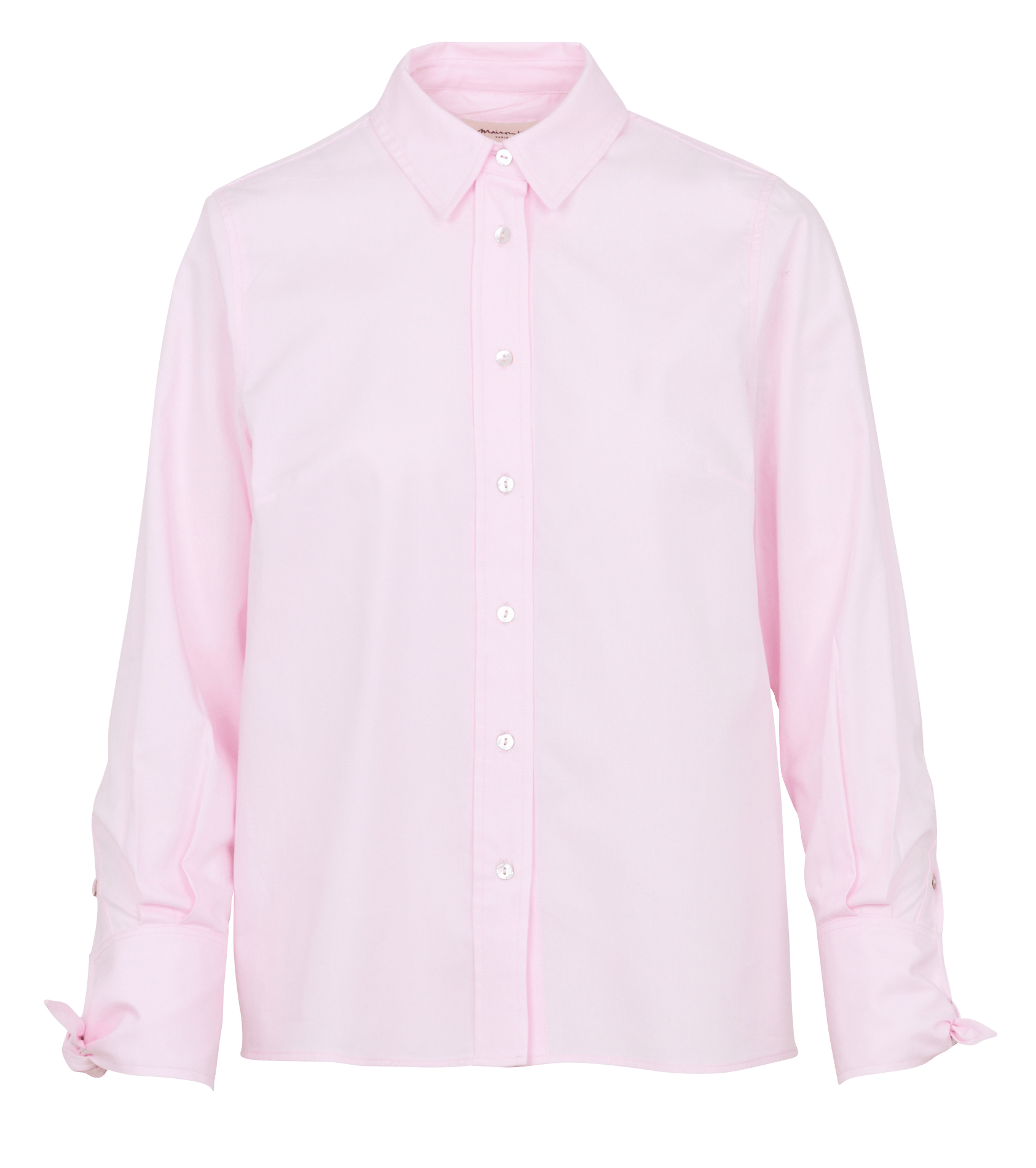 Chemise droite col classique en coton maria MAISON 123 Rose