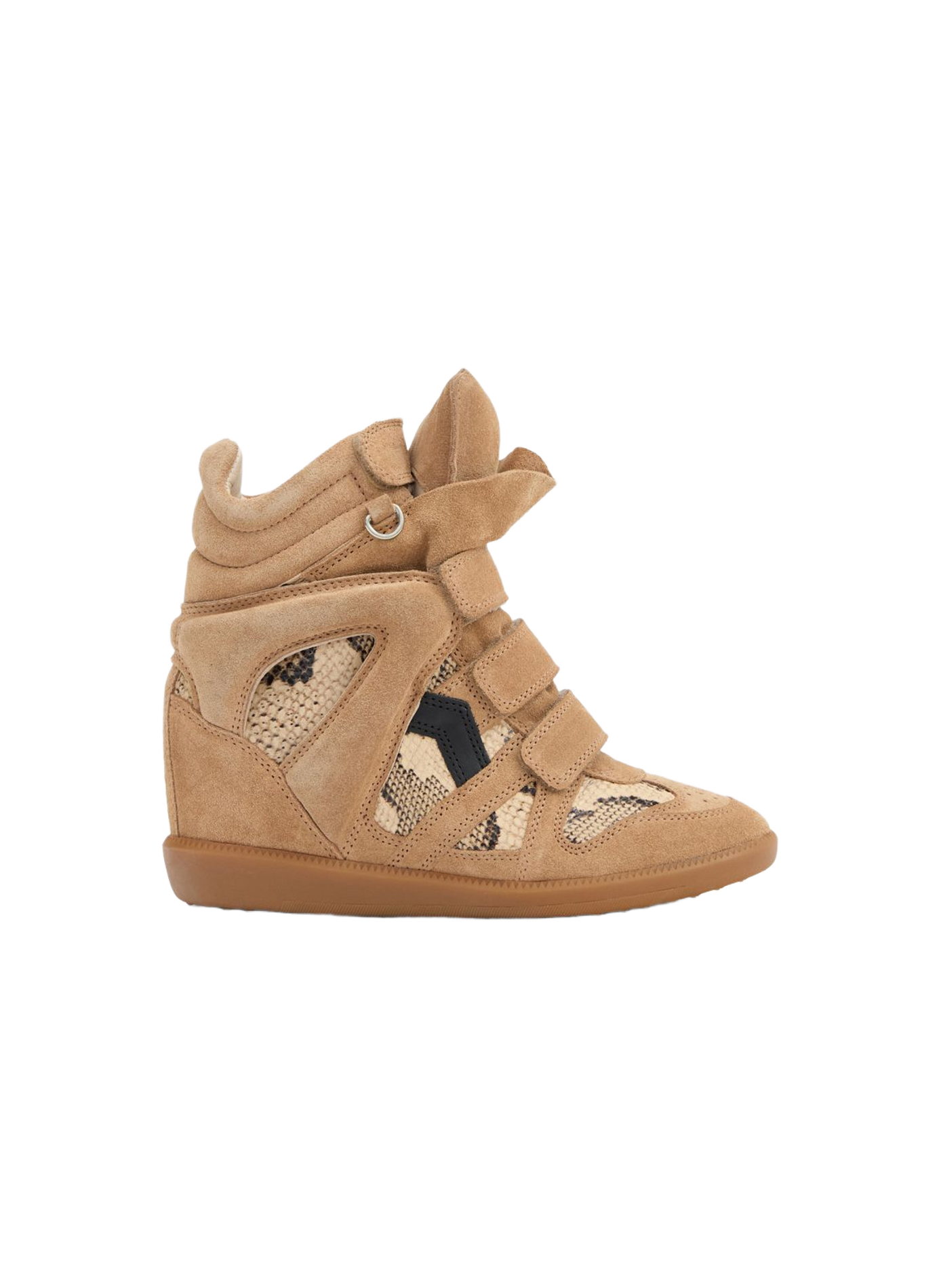 Keil-Sneaker Bekett aus Veloursleder ISABEL MARANT Beige