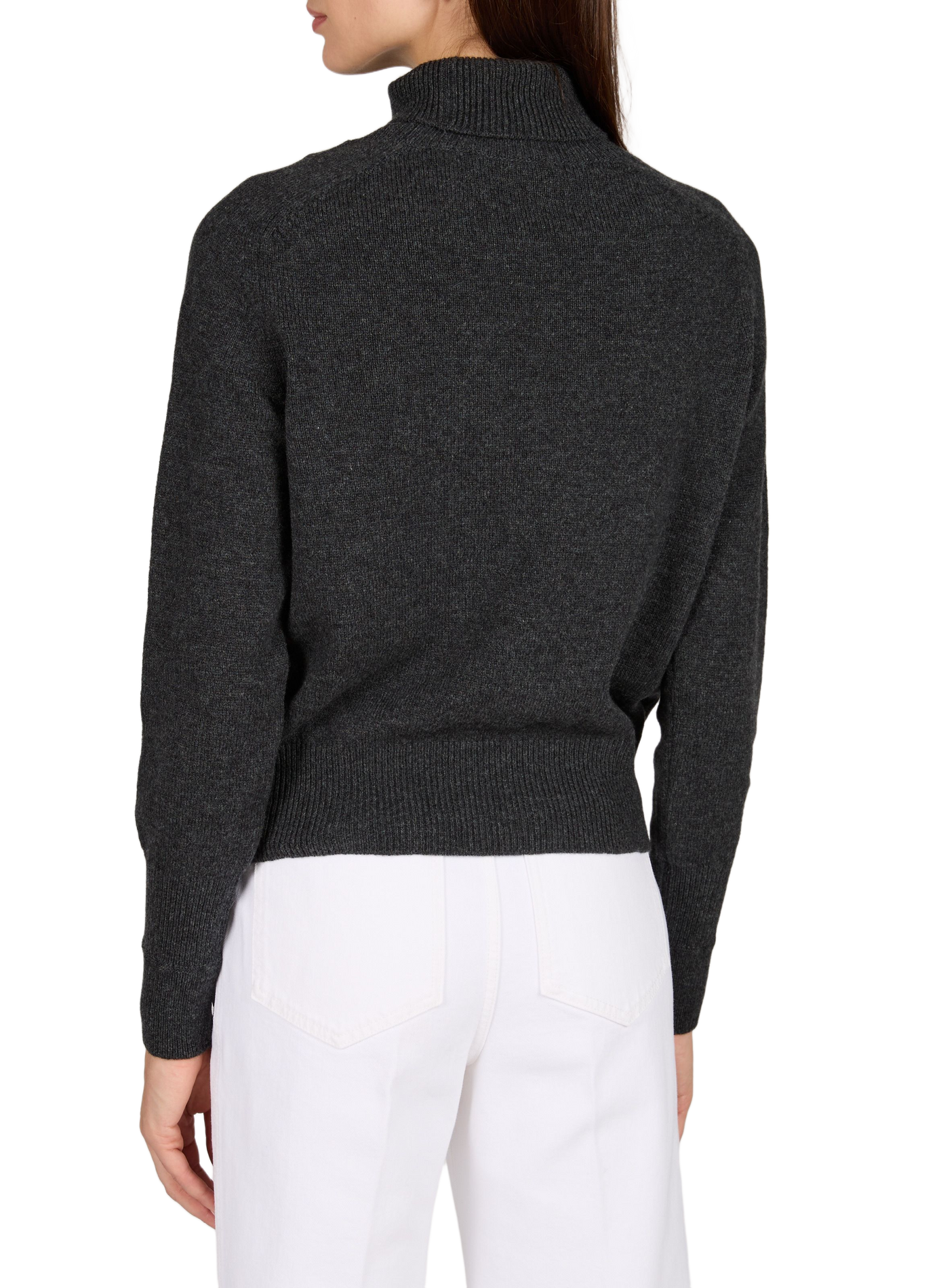 Oversized wool turtleneck sweater VICTORIA BECKHAM Grey