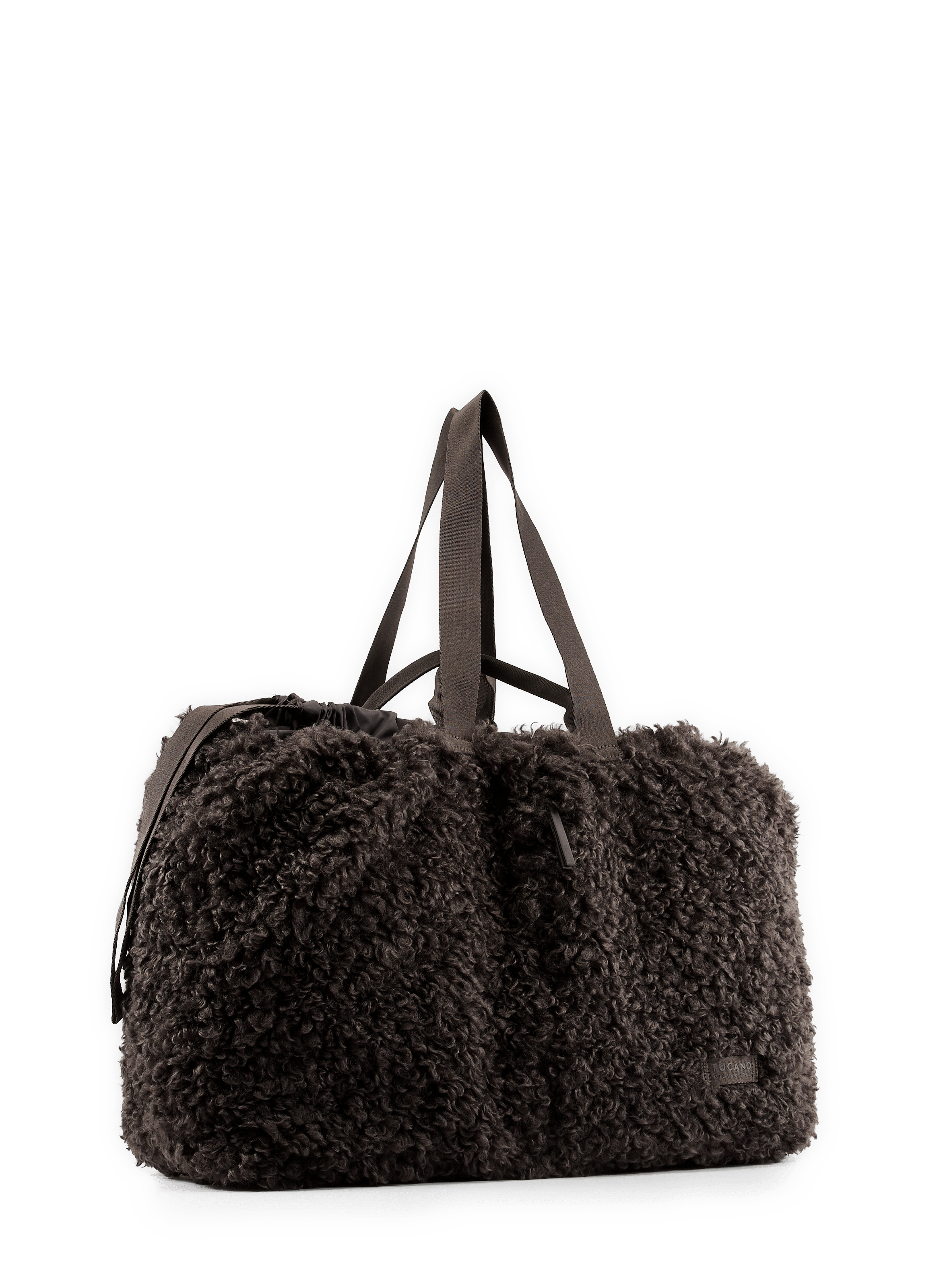 Sac week-end en fourrure effet mouton TUCANO Grau
