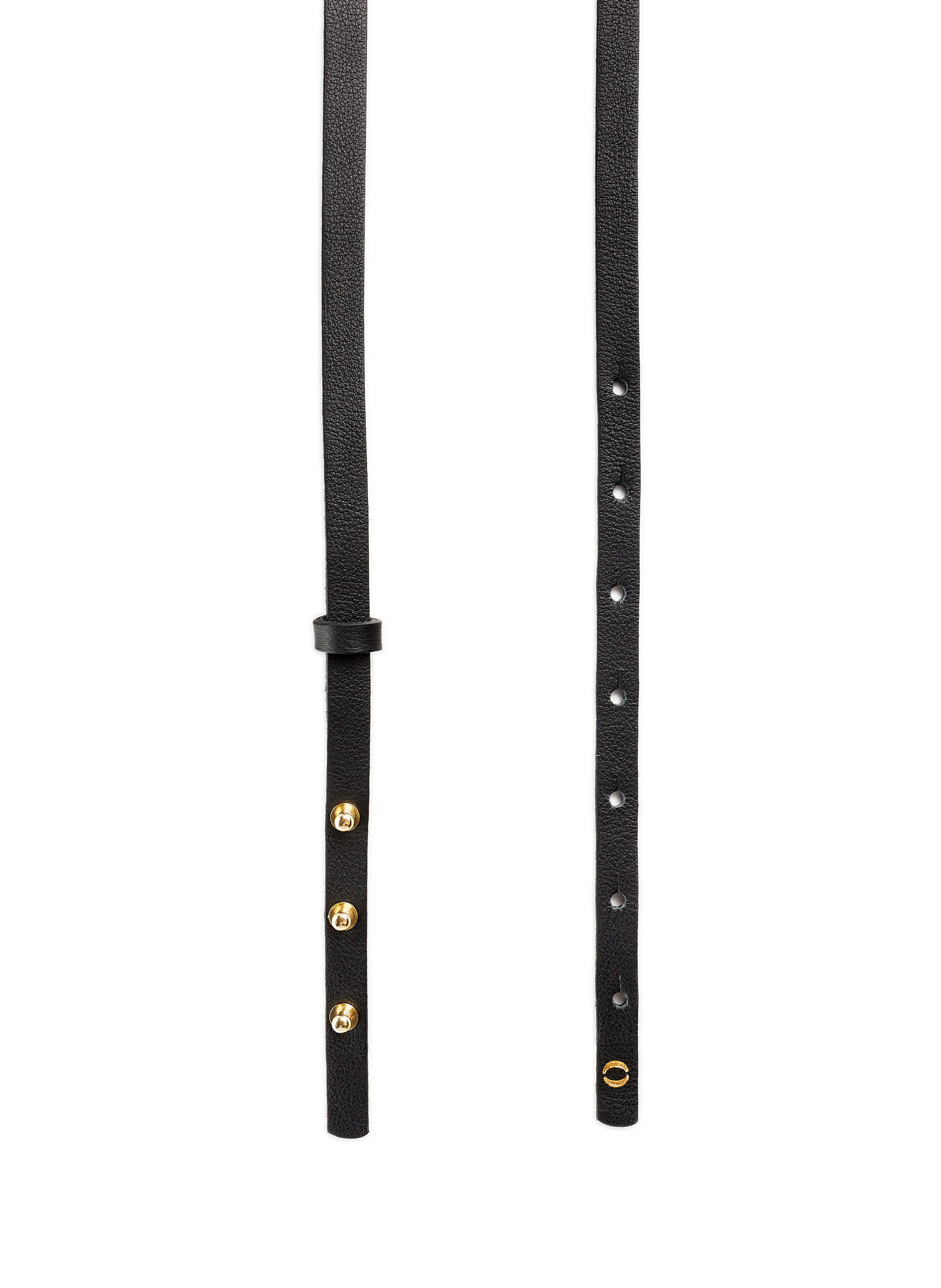 Ceinture la Double tour en cuir