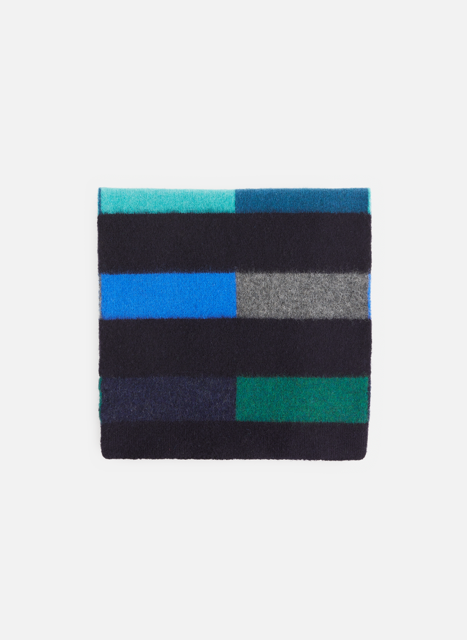 Scarf with a plain and checked appearance PAUL SMITH