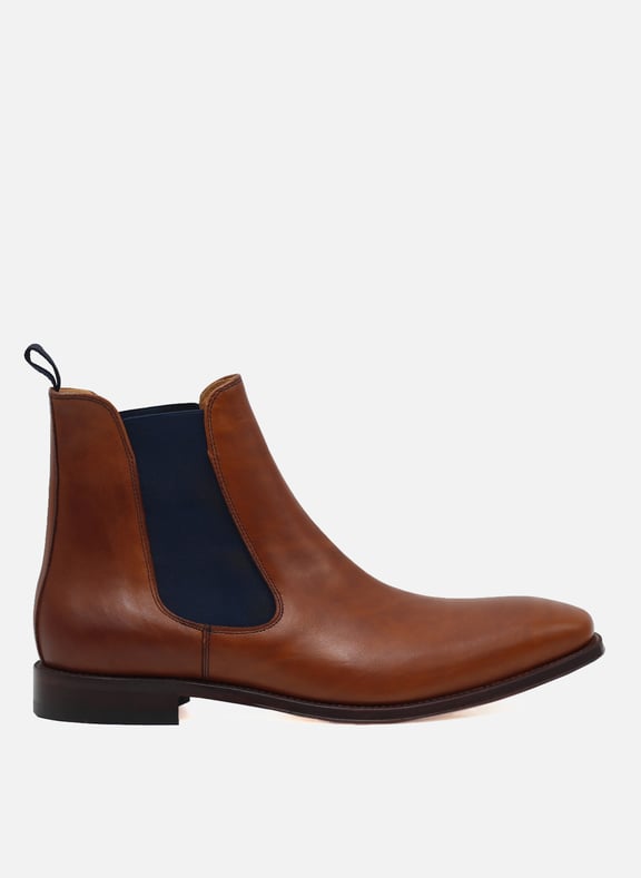 Chelsea boots cuir lisse Marron by JULES & JENN JULES & JENN Chelsea boots cuir lisse Marron