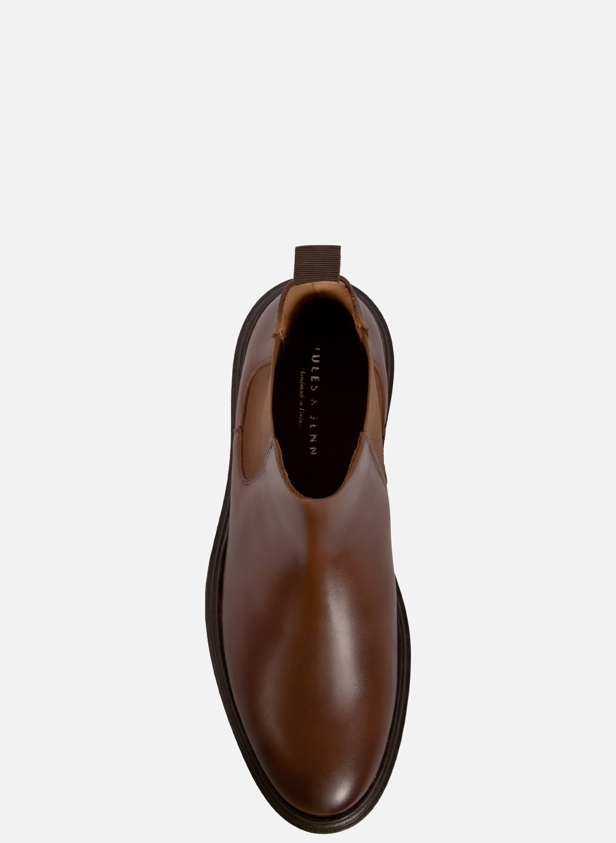 Chelsea boots gomme cuir JULES & JENN Marron