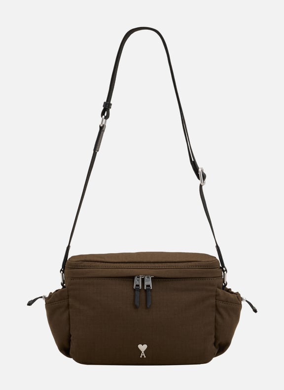 Sac messenger ami de coeur unisexe Vert by AMI PARIS AMI PARIS Sac messenger ami de coeur unisexe Vert