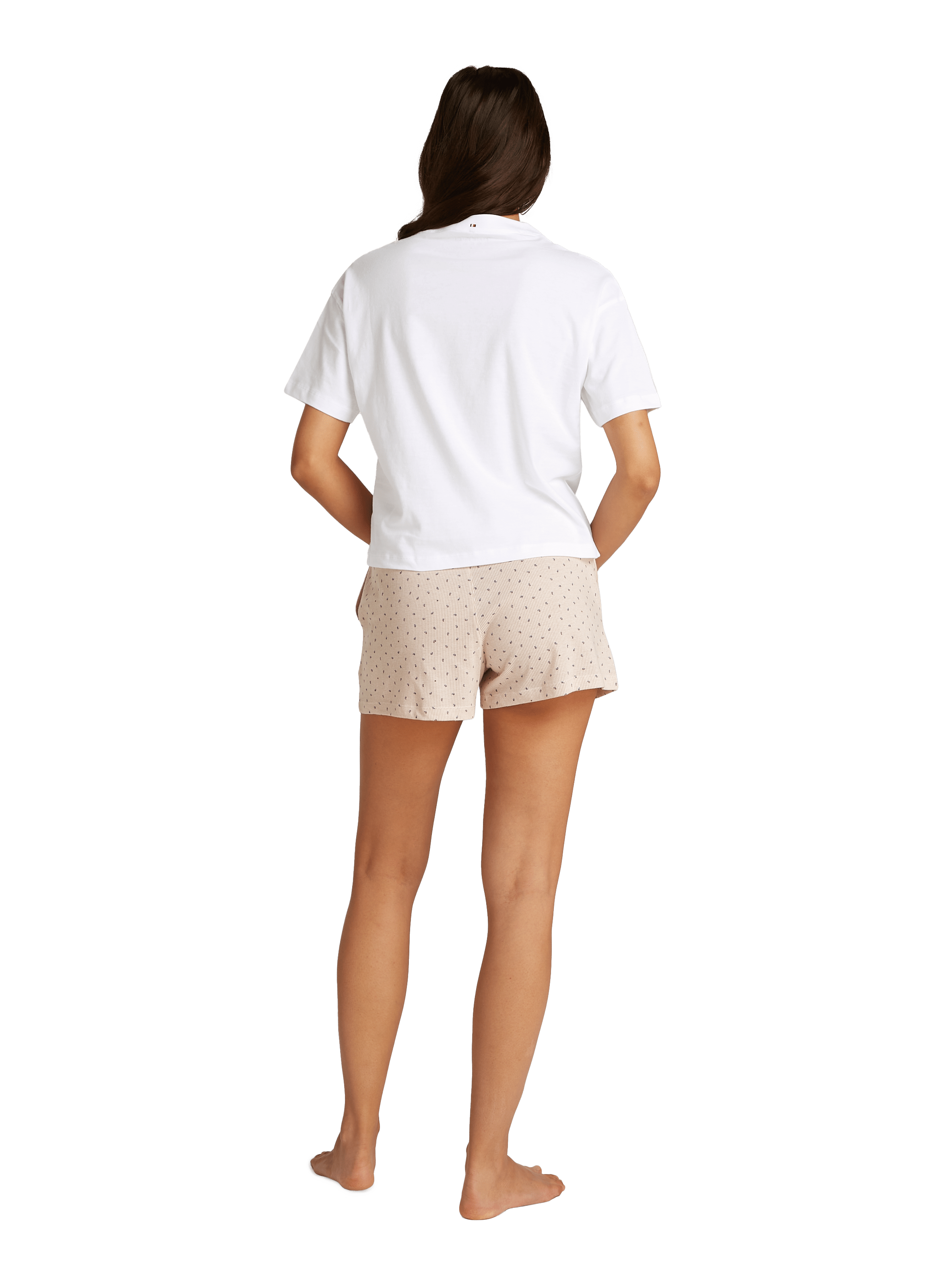 Ensemble de pyjama imprimé en coton TOMMY HILFIGER Rose