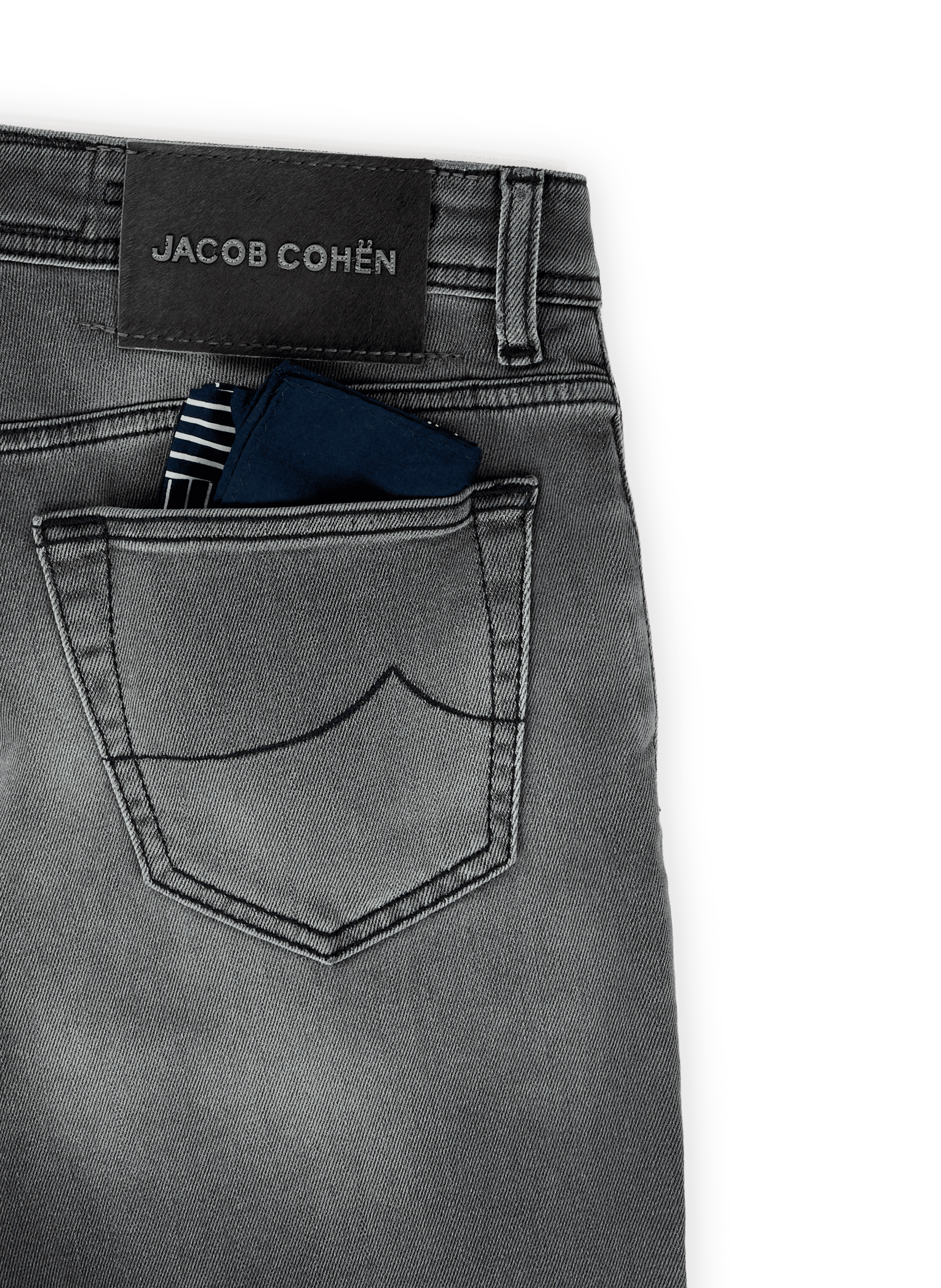 Cotton-blend slim-fit jeans JACOB COHEN Black