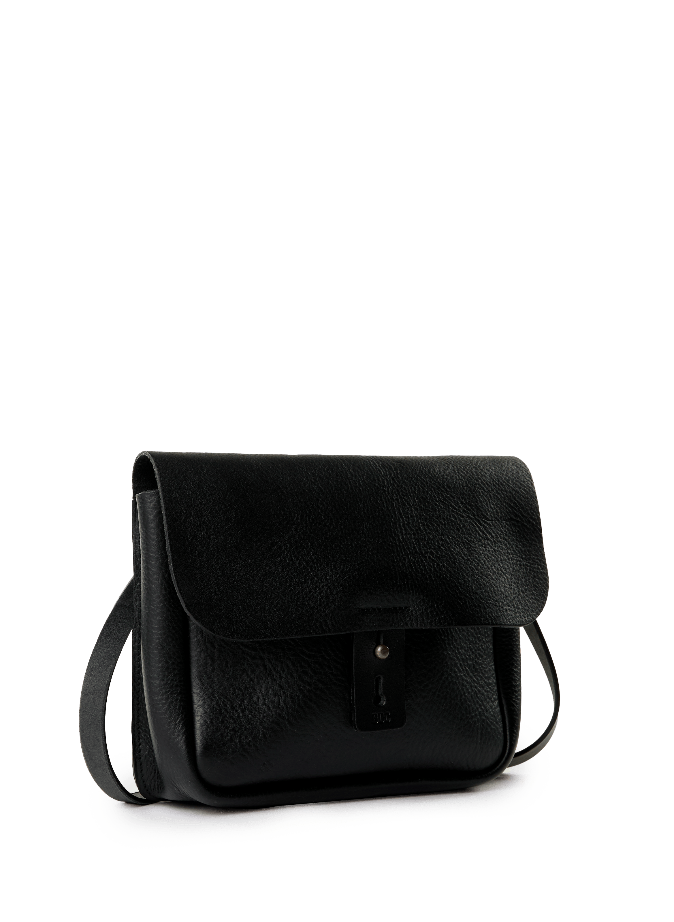 Leather cartridge bag BLEU DE CHAUFFE Black