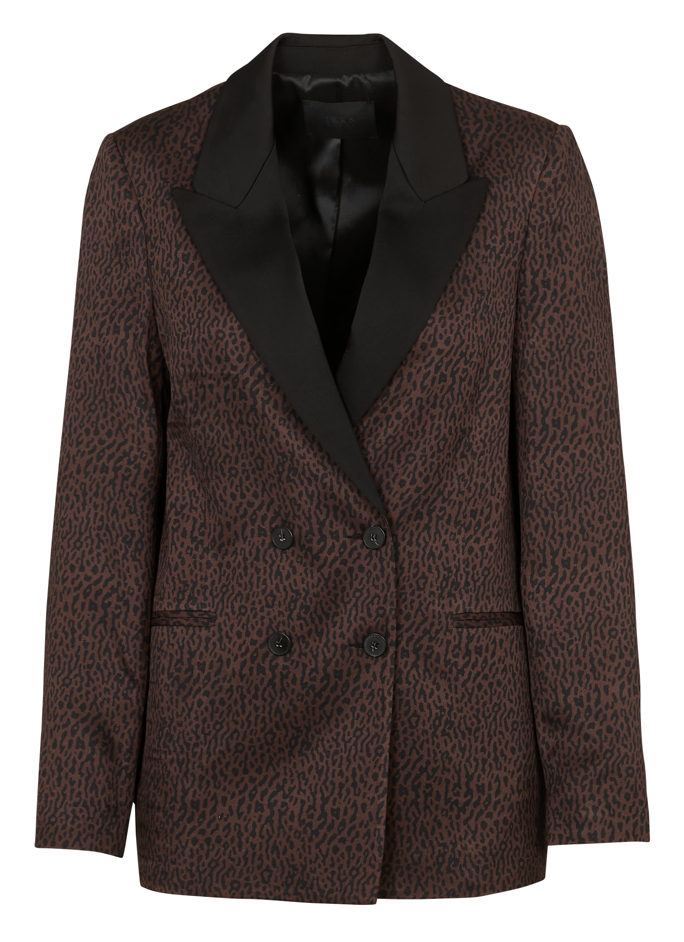 Veste tailleur imprimée IKKS Marron