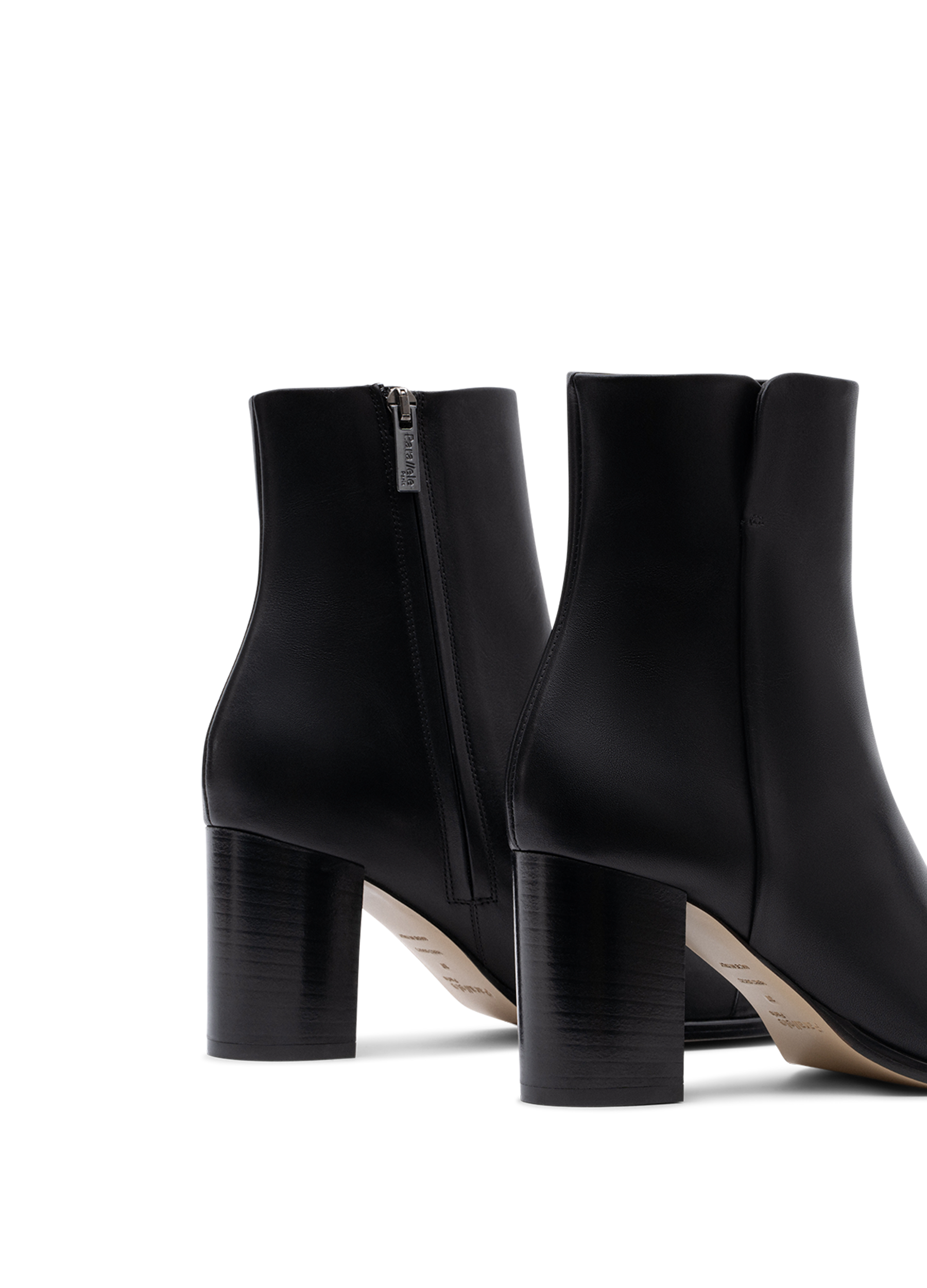 Bottines rimini en veau lisse PARALLELE Noir