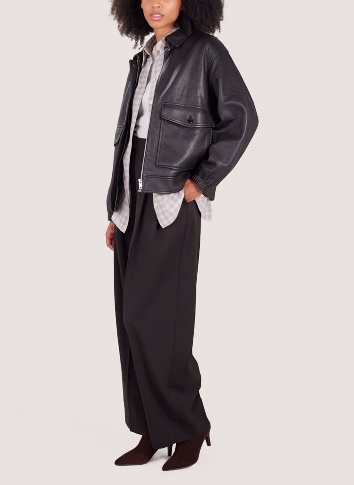 Bottines à talons en cuir diemina JONAK Marron