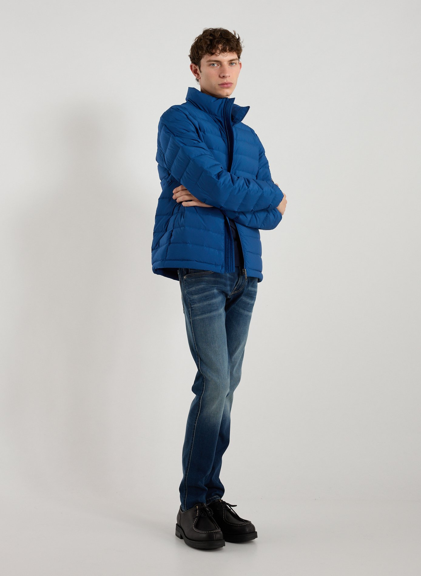 Duck down puffer jacket AIGLE Blue