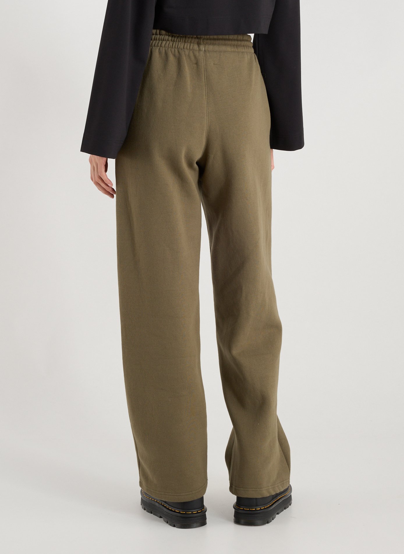 Straight sweatpants in blended cotton GERTRUDE ET GASTON Khaki