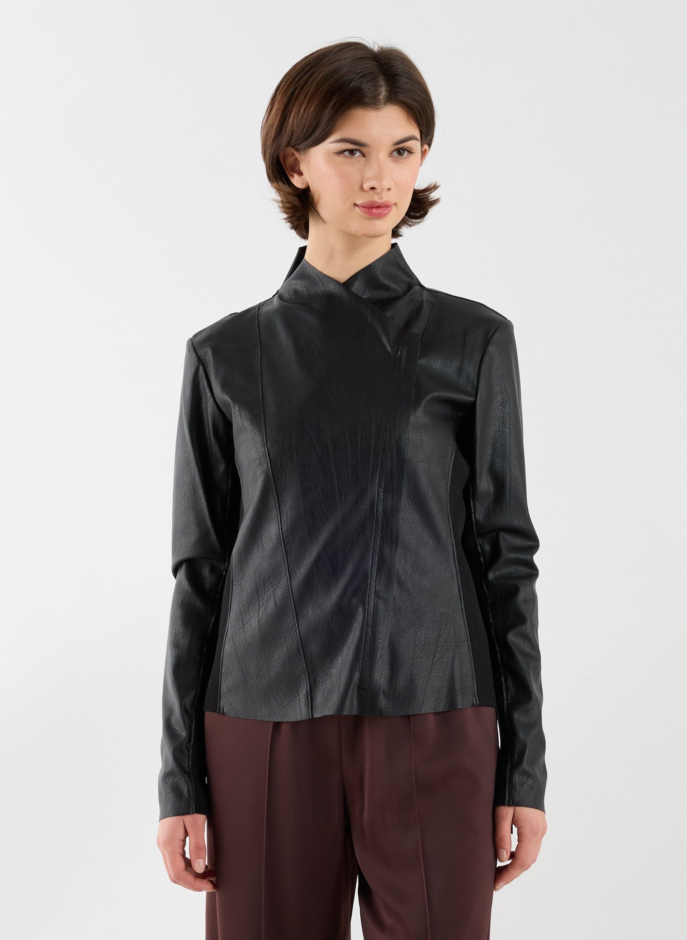 ADOLFO DOMINGUEZ Veste asymétrique Noir