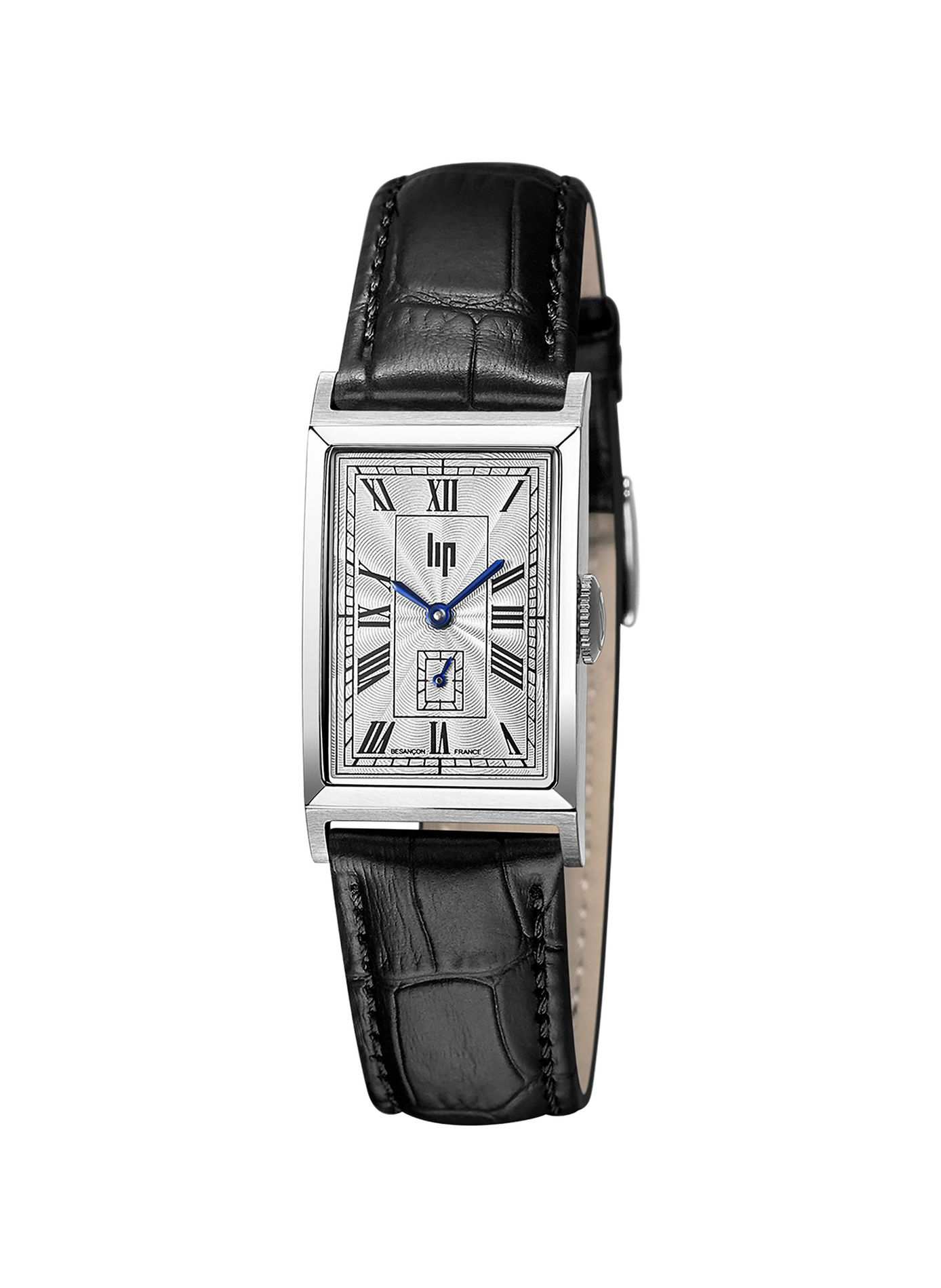 Montre à quartz en cuir LIP Argent
