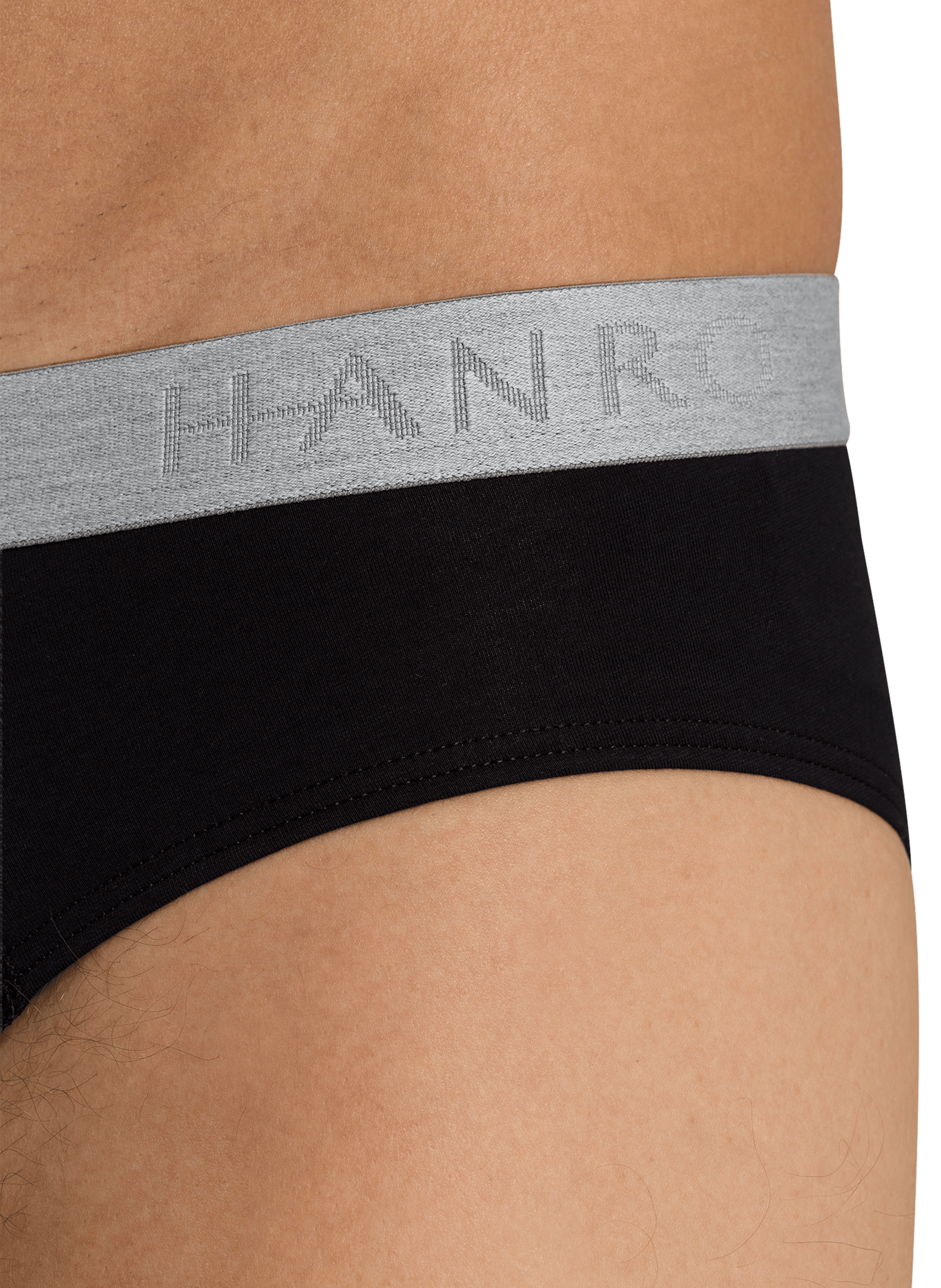 Slip en coton stretch Noir