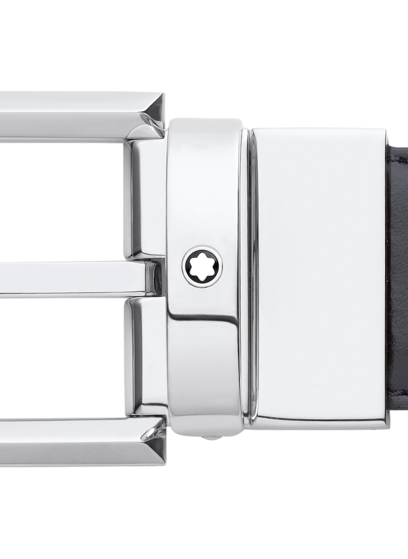 Reversible leather belt MONTBLANC Black
