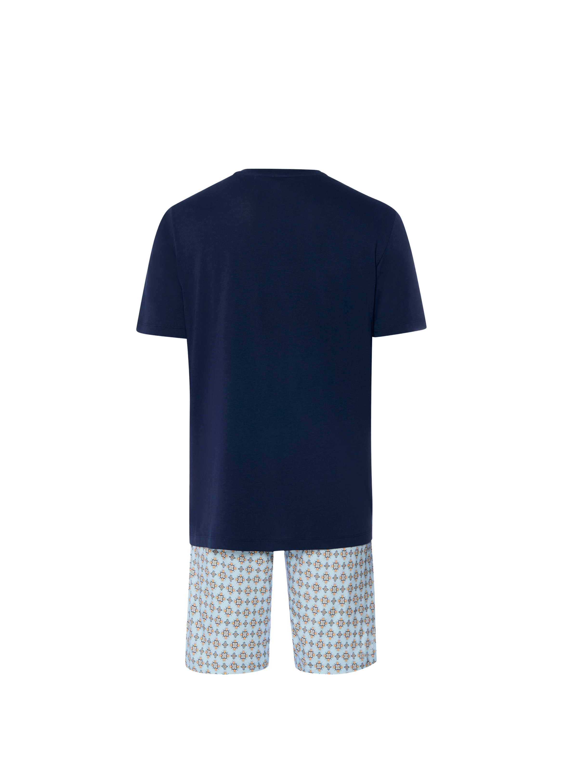 Short cotton blend pajama set HANRO Blue