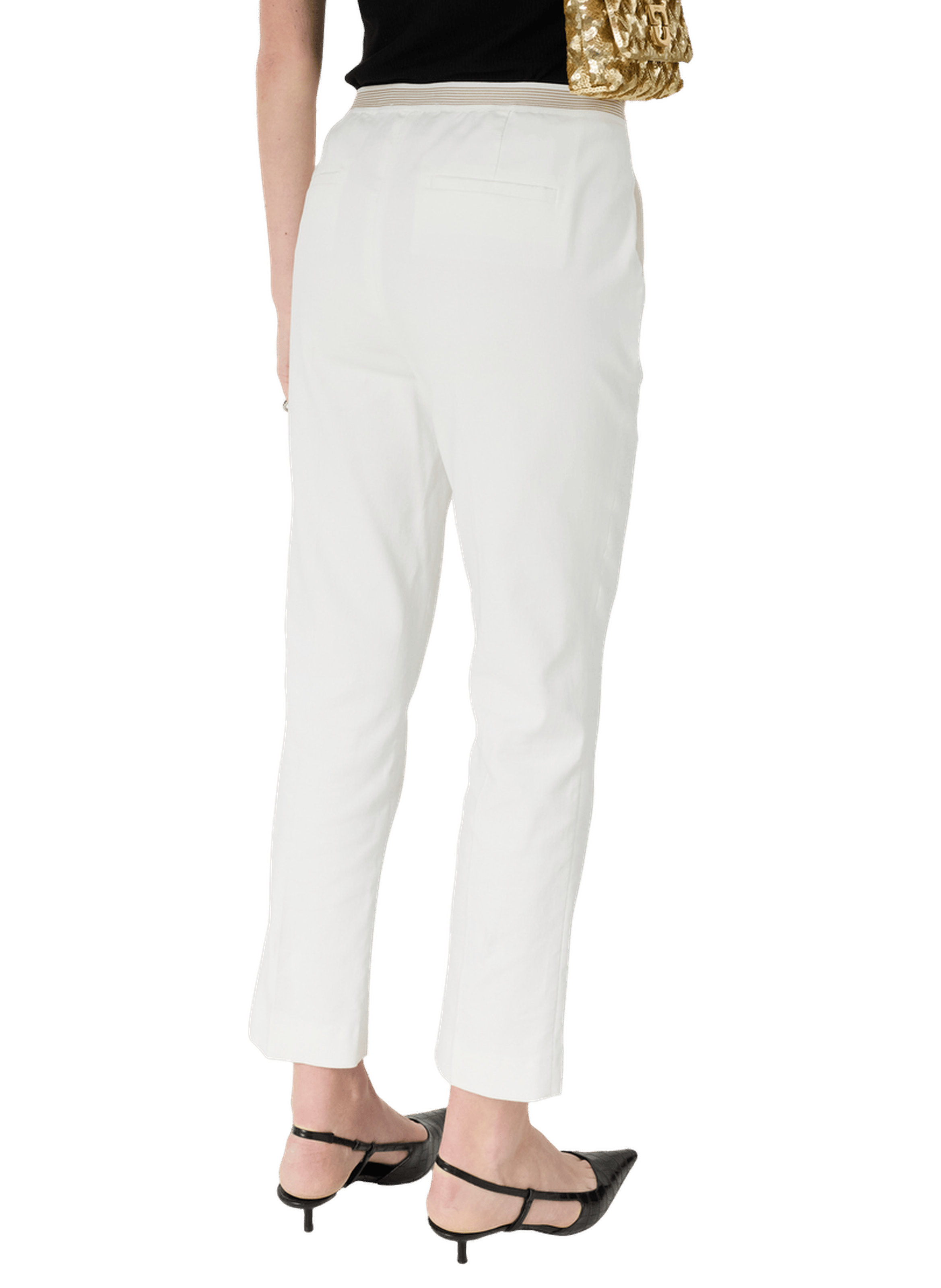 Pantalon en coton au dos élastiqué - auria GERARD DAREL Beige