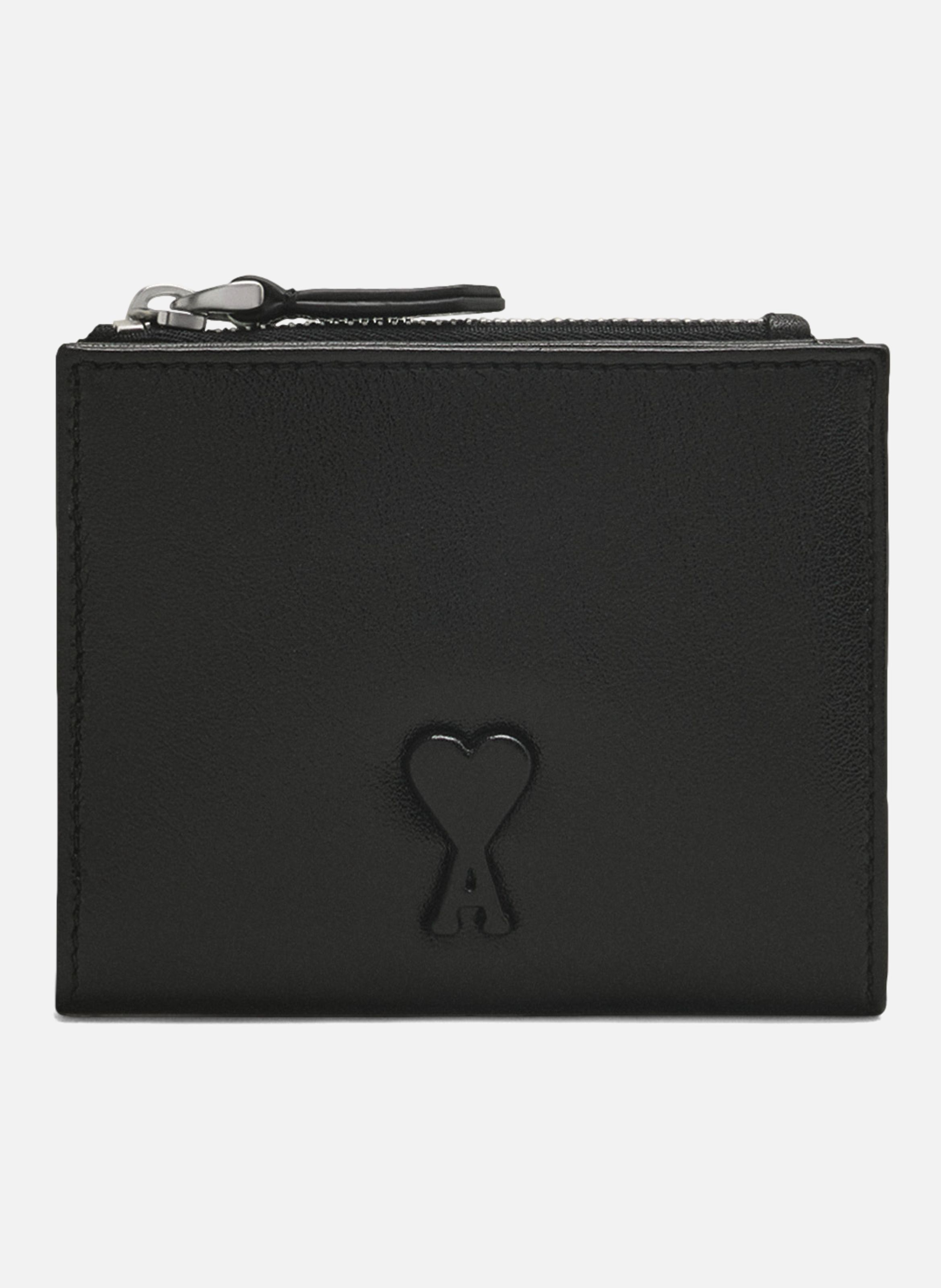 Portefeuille Plié Voulez-Vous unisexe AMI PARIS Noir