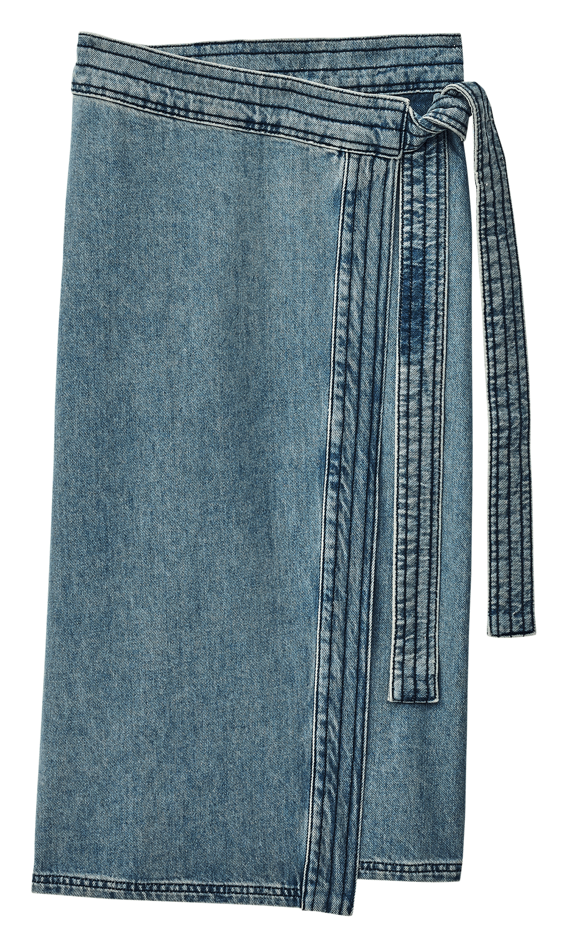 Jupe longue en coton timy BA&SH Bleu