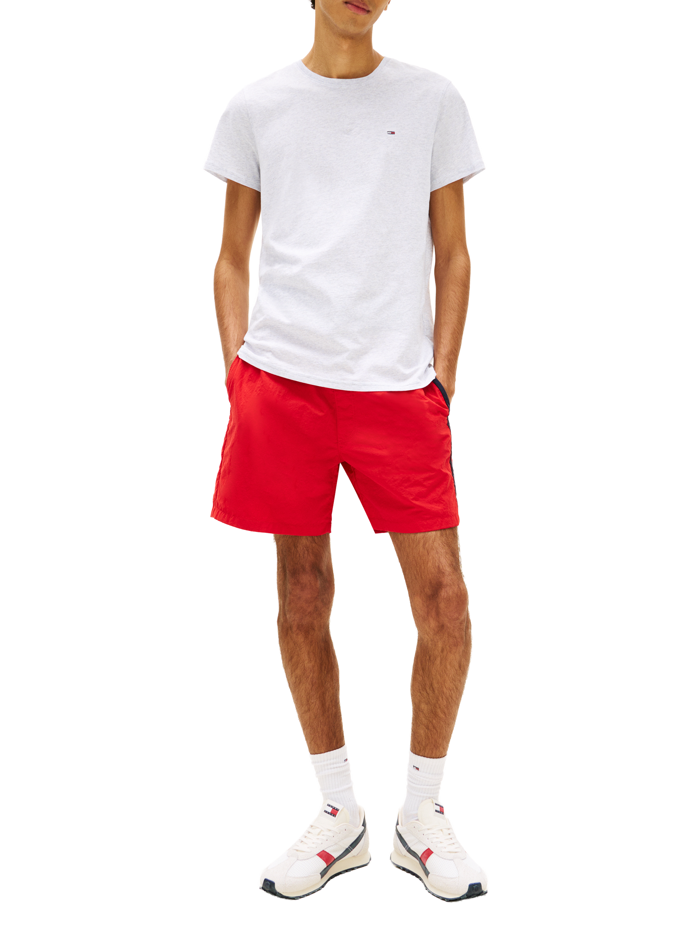 T-shirt en coton  TOMMY HILFIGER Gris