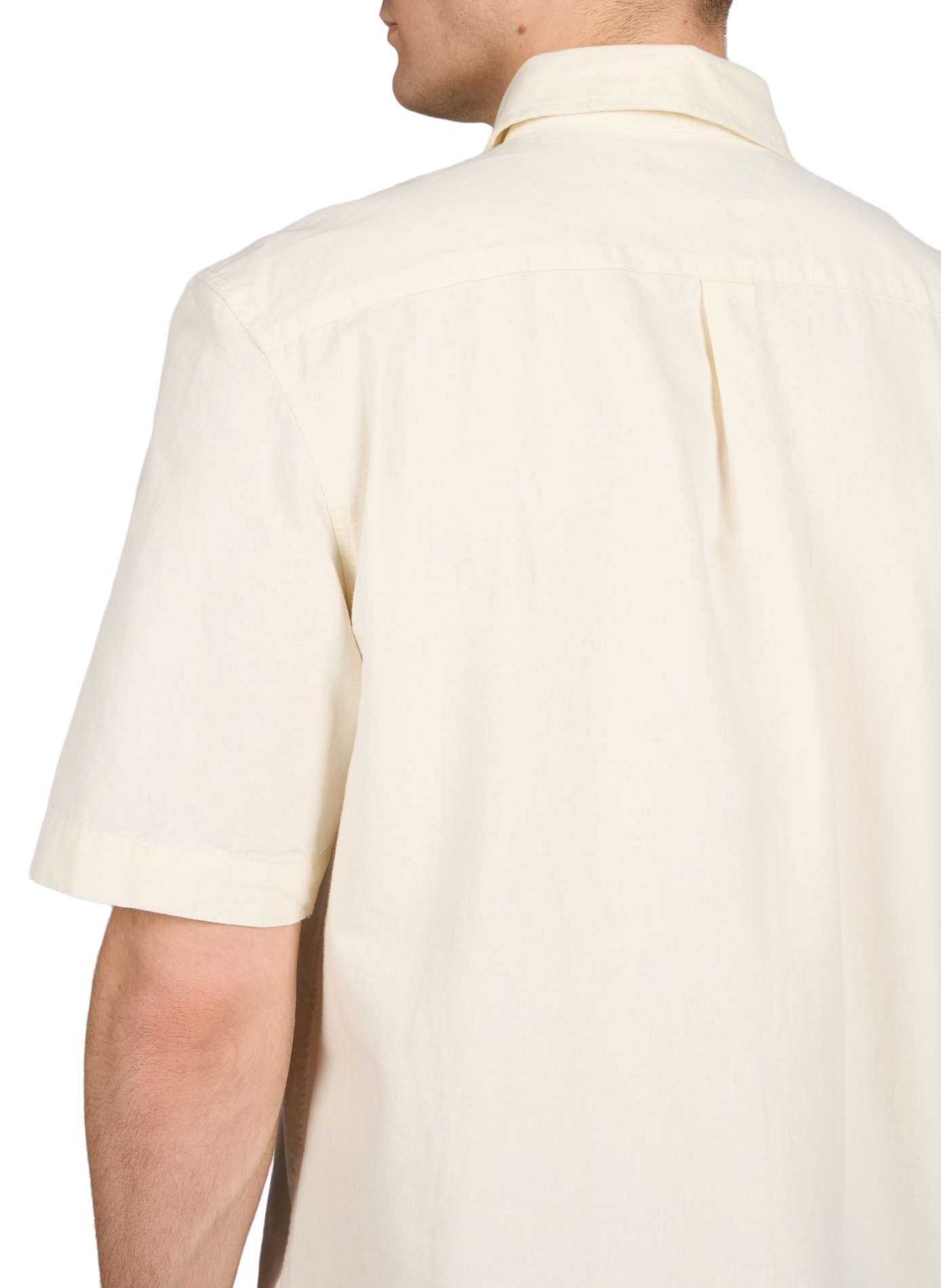 Chemise droite à manches courtes en coton FRED PERRY Beige