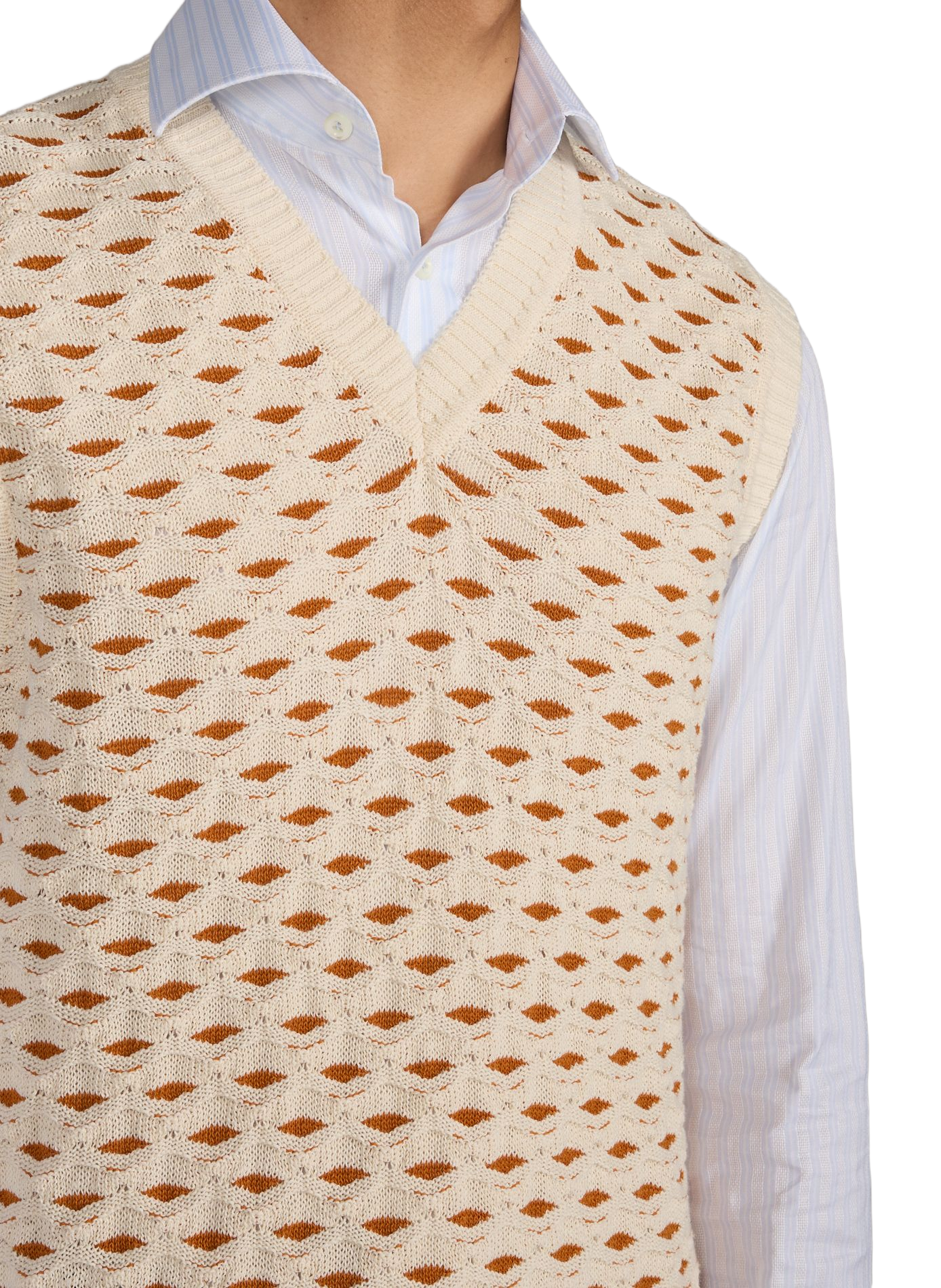 Esmay Sleeveless Blended Cotton Vest LES DEUX Beige