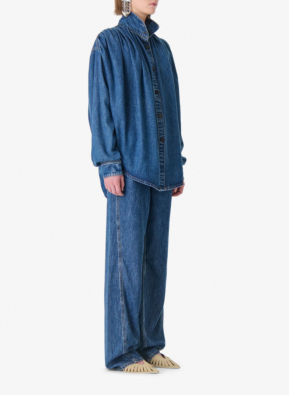 Chemise col montant julie IRO Bleu