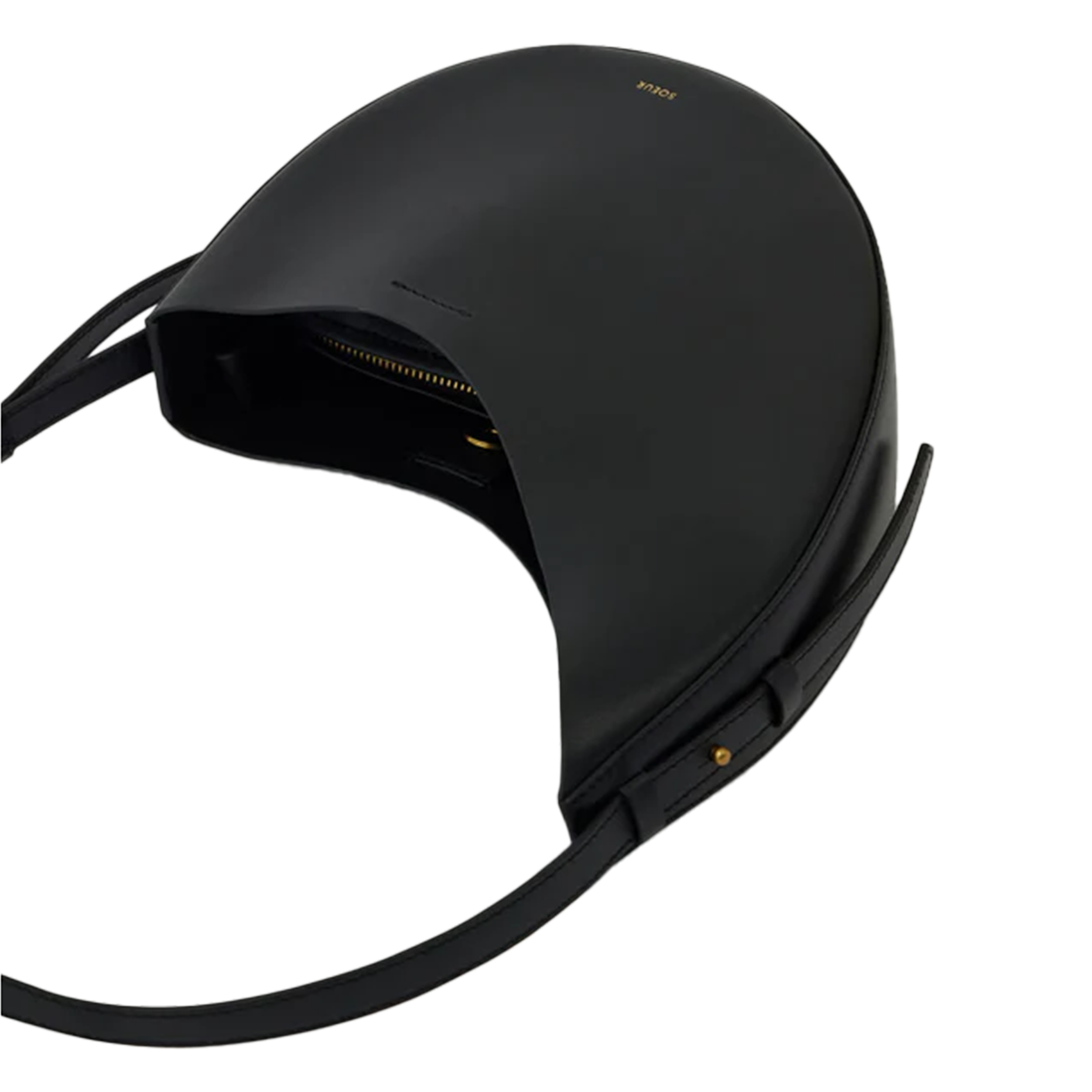 Sac porté épaule en cuir wino SOEUR Noir