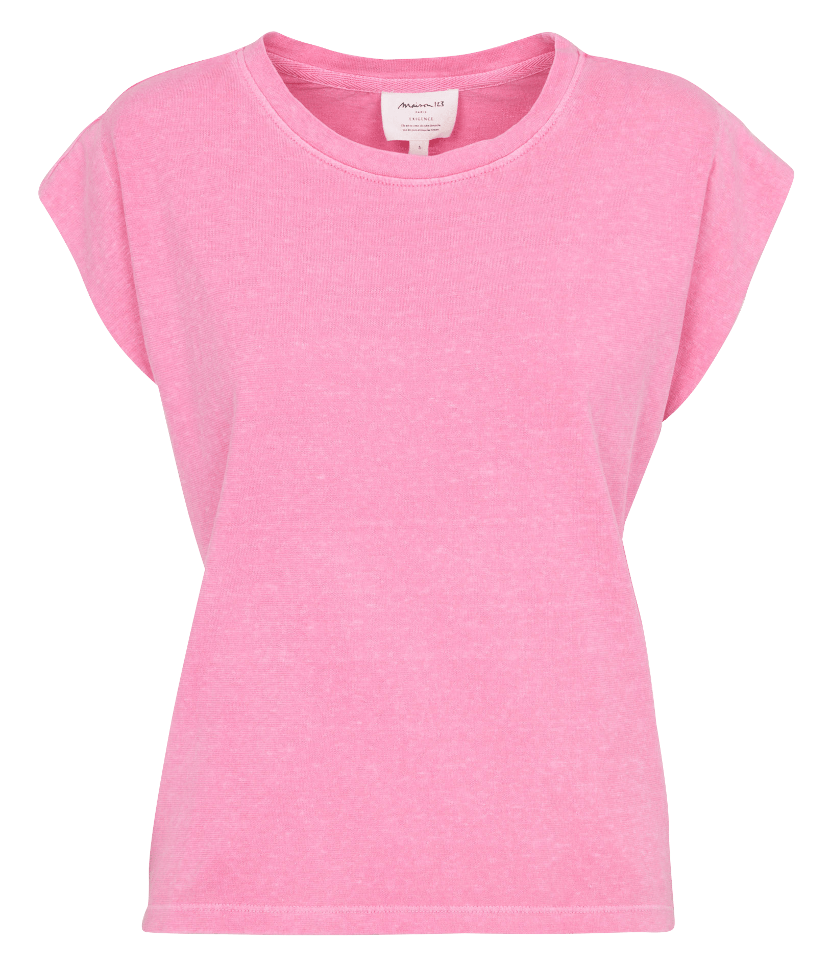 Tee-shirt col rond loic MAISON 123 Rose