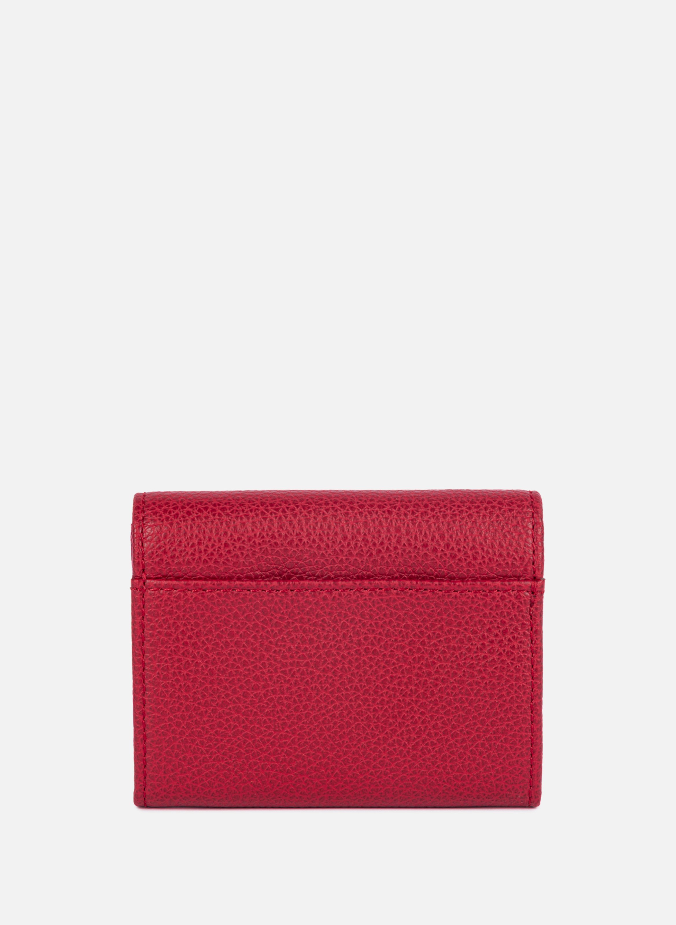 Porte-cartes - foulonné pm LANCASTER Rouge