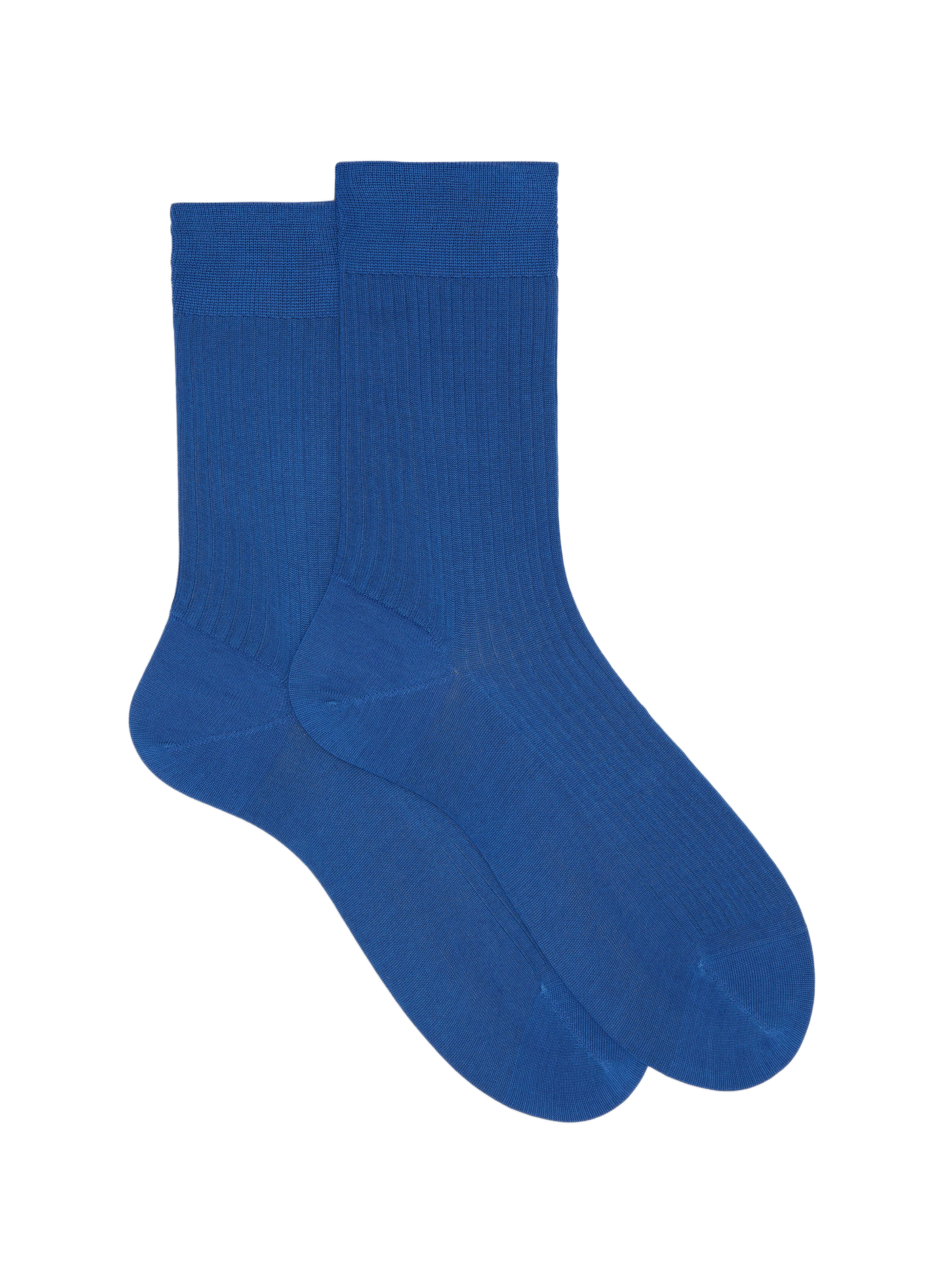 Chaussettes mi-hautes côtelées en coton DORÉ DORÉ Bleu
