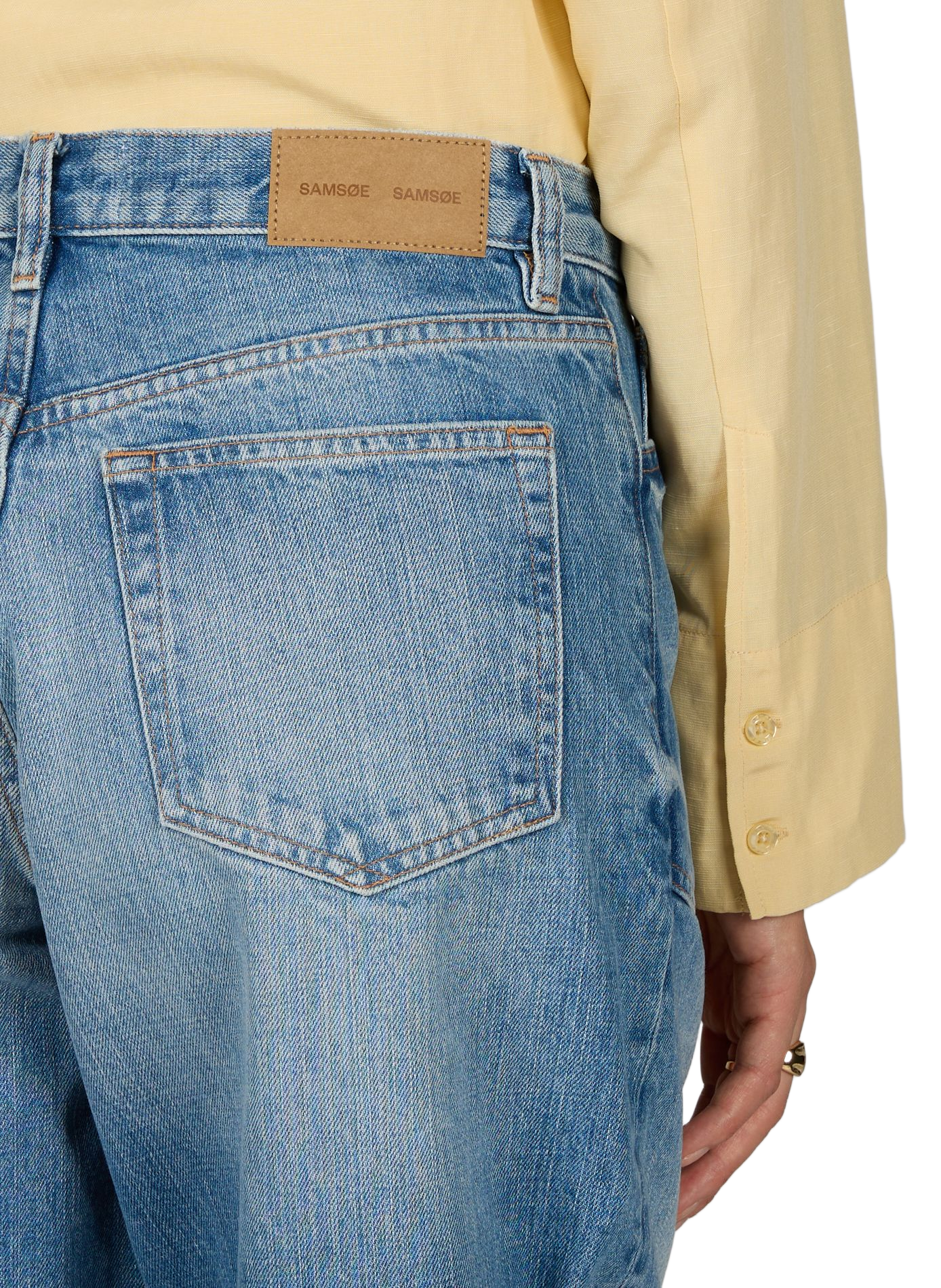 Solid wide-leg balloon jeans SAMSOE SAMSOE Blue